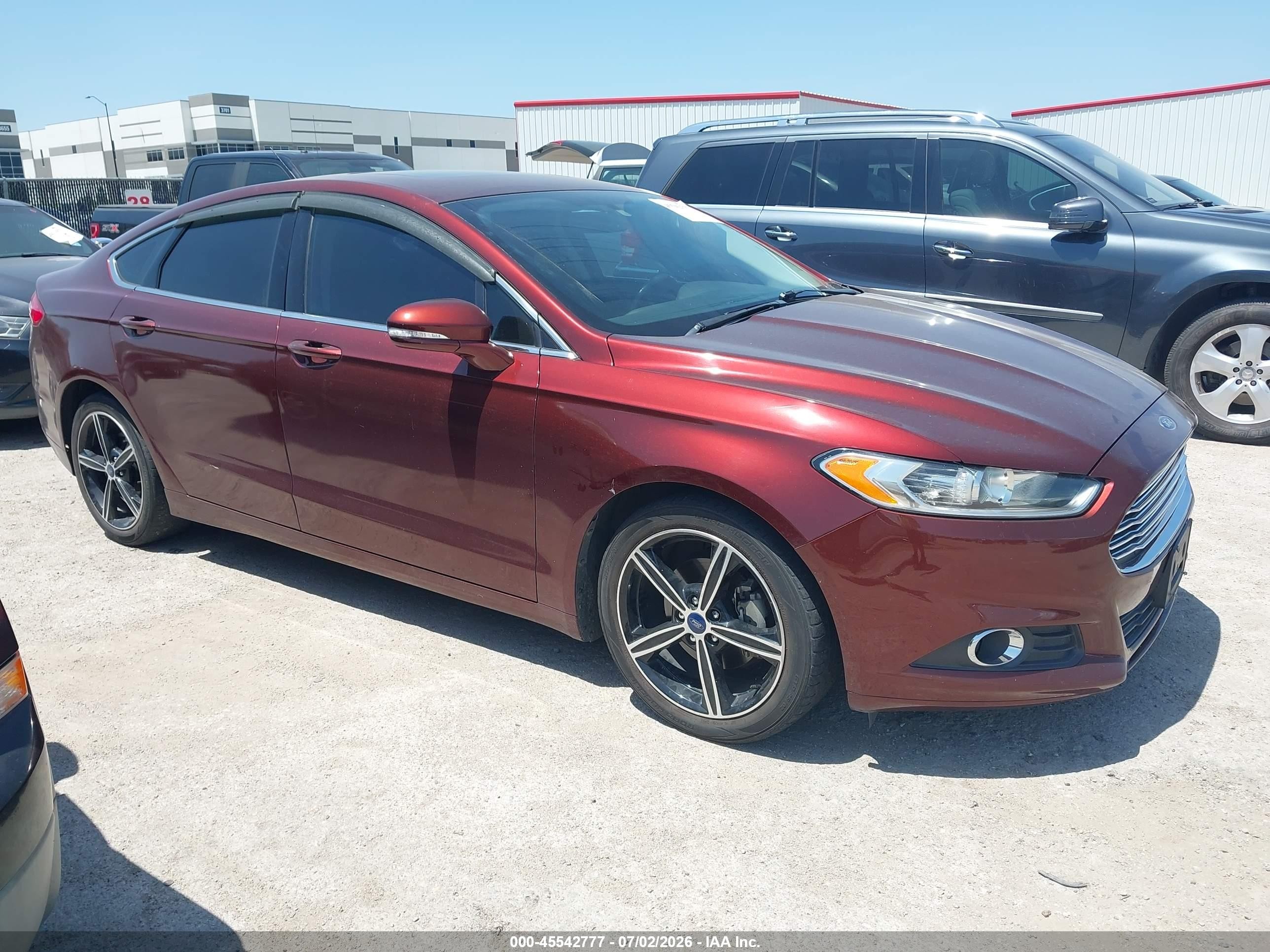2015 Ford Fusion Se Burgundy vin: 3FA6P0HD5FR104074