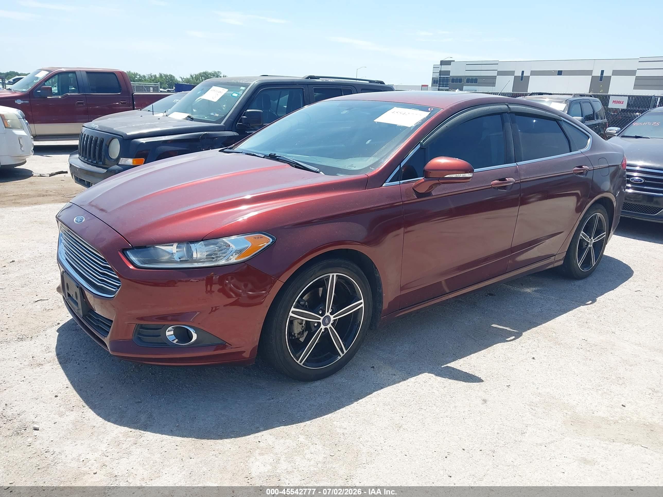2015 Ford Fusion Se Burgundy vin: 3FA6P0HD5FR104074