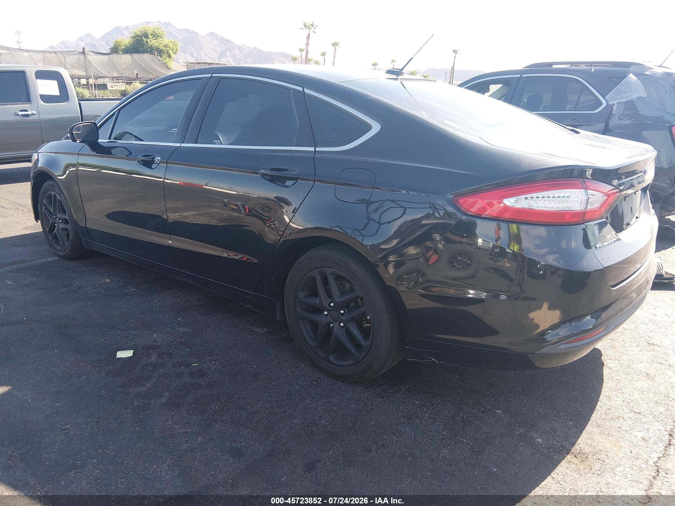2015 Ford Fusion Se Черный vin: 3FA6P0HD5FR129525
