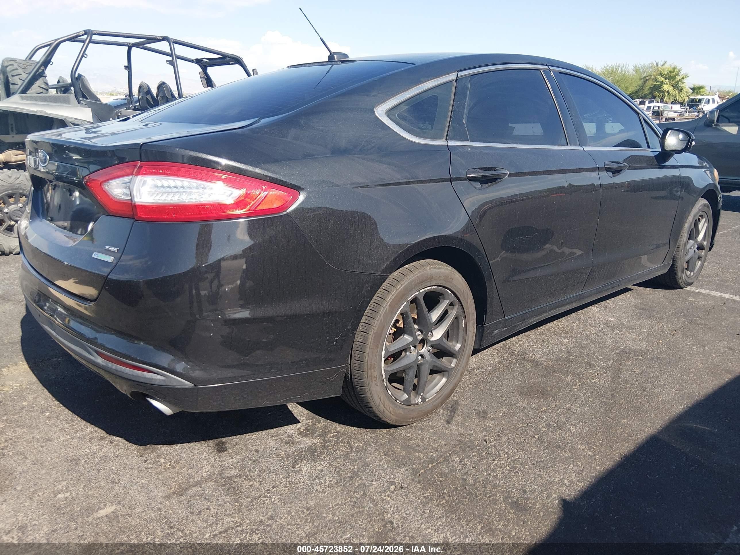 2015 Ford Fusion Se Черный vin: 3FA6P0HD5FR129525
