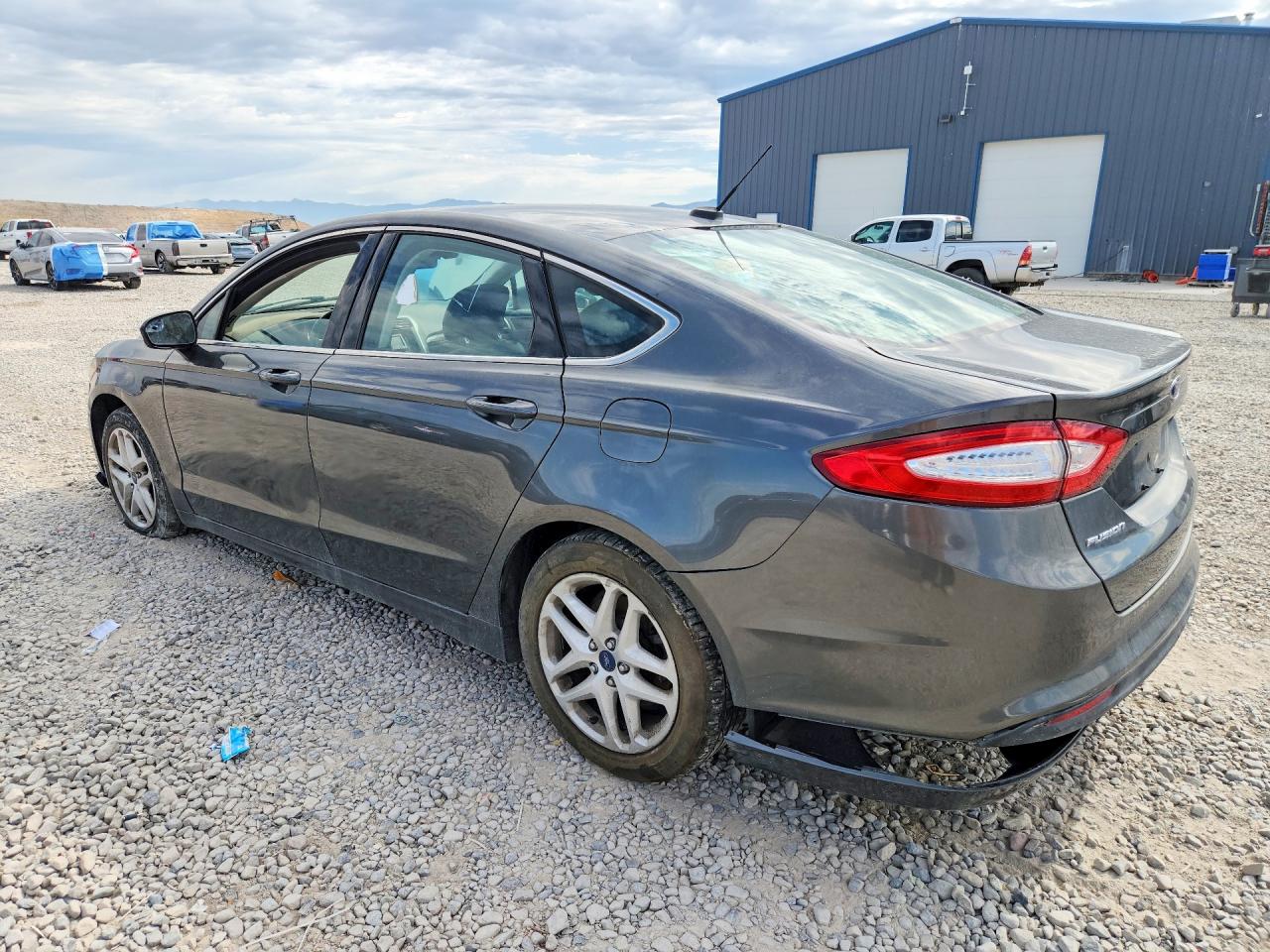 2015 Ford Fusion Se Gray vin: 3FA6P0HD5FR137687