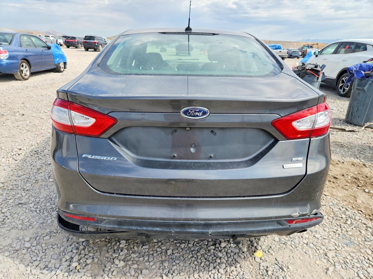 2015 Ford Fusion Se Gray vin: 3FA6P0HD5FR137687