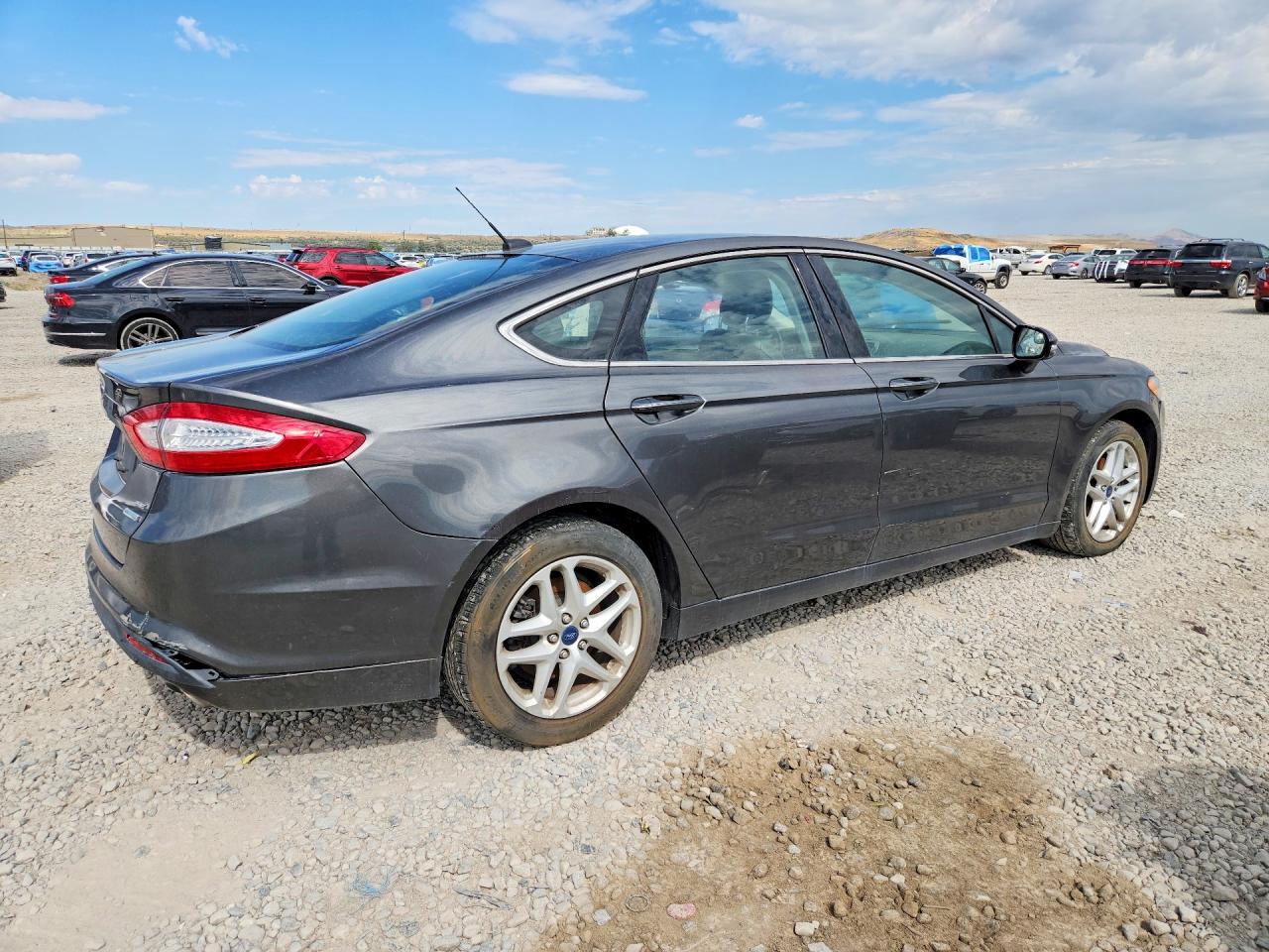 2015 Ford Fusion Se Gray vin: 3FA6P0HD5FR137687