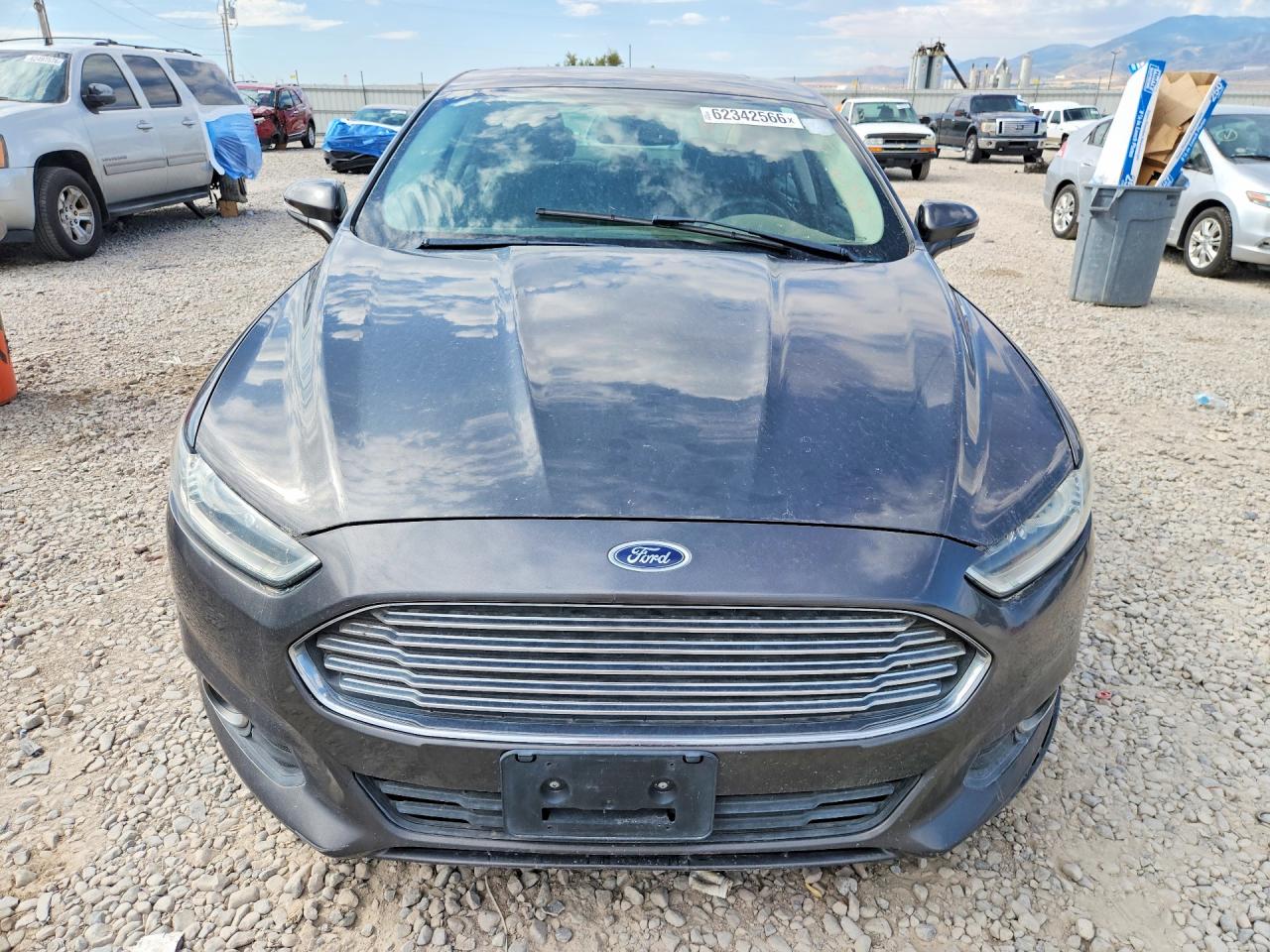 2015 Ford Fusion Se Gray vin: 3FA6P0HD5FR137687