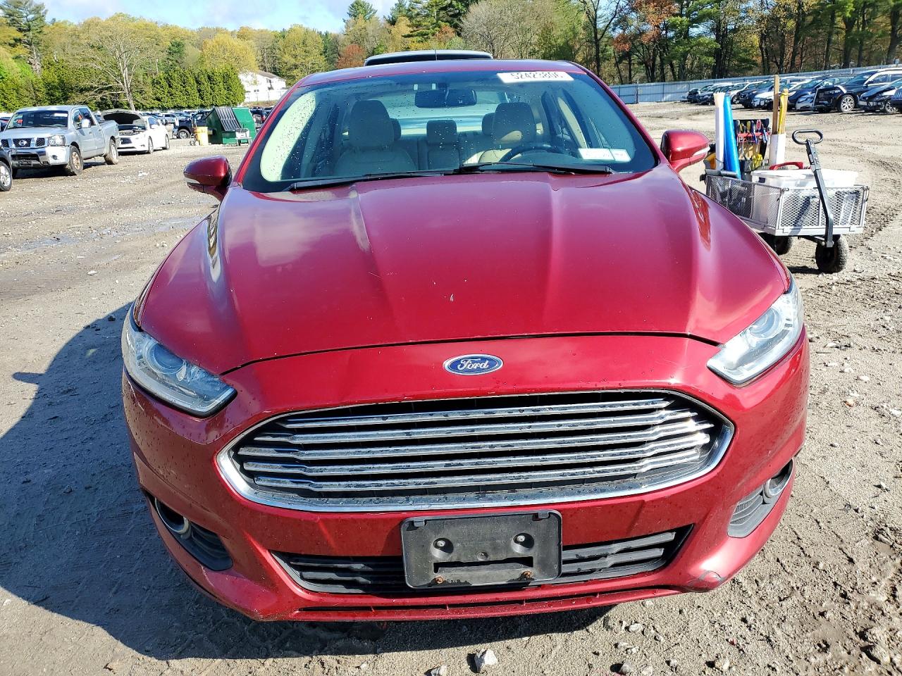 2015 Ford Fusion Se Red vin: 3FA6P0HD5FR156238