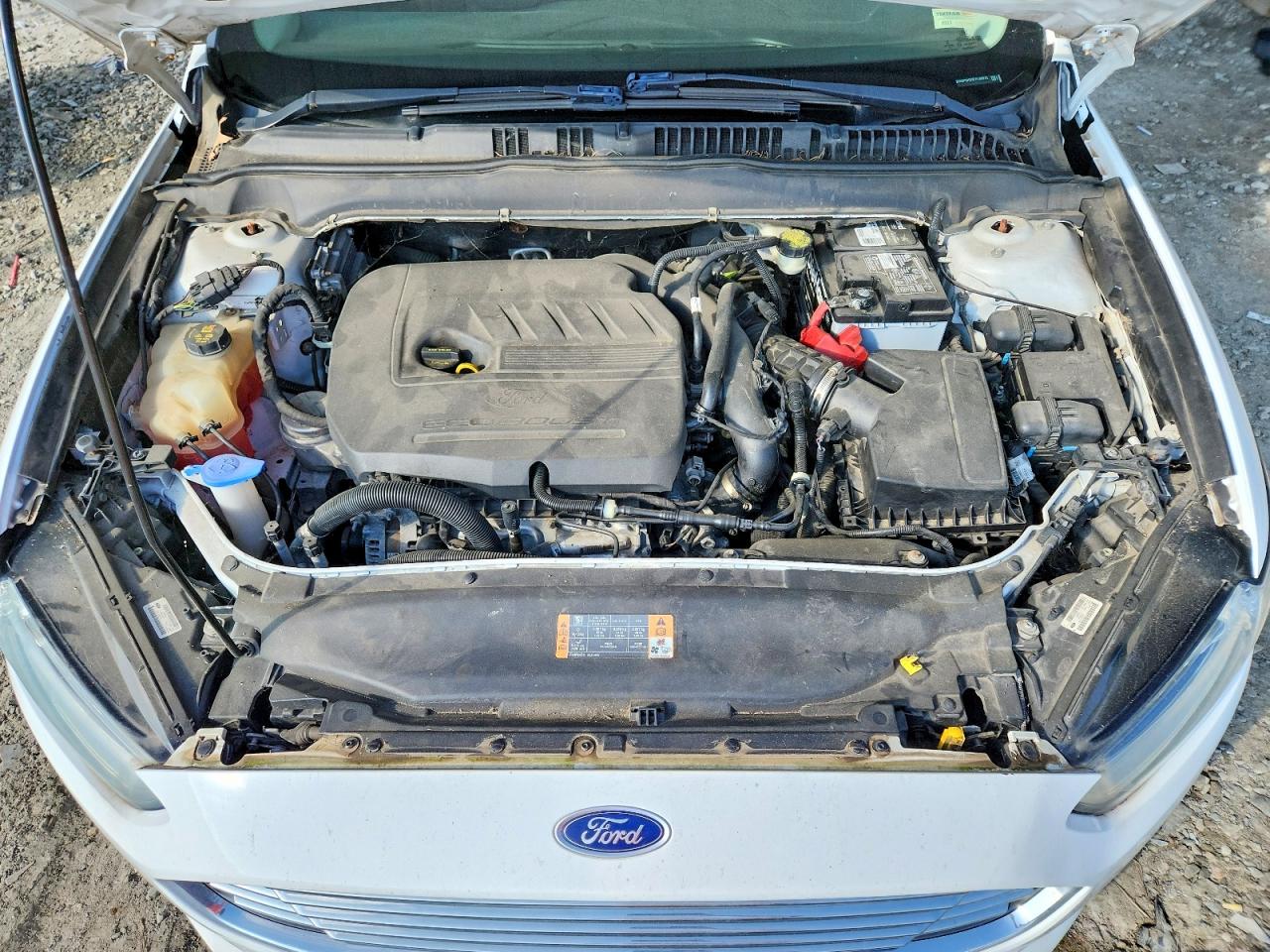 2015 Ford Fusion Se White vin: 3FA6P0HD5FR180975