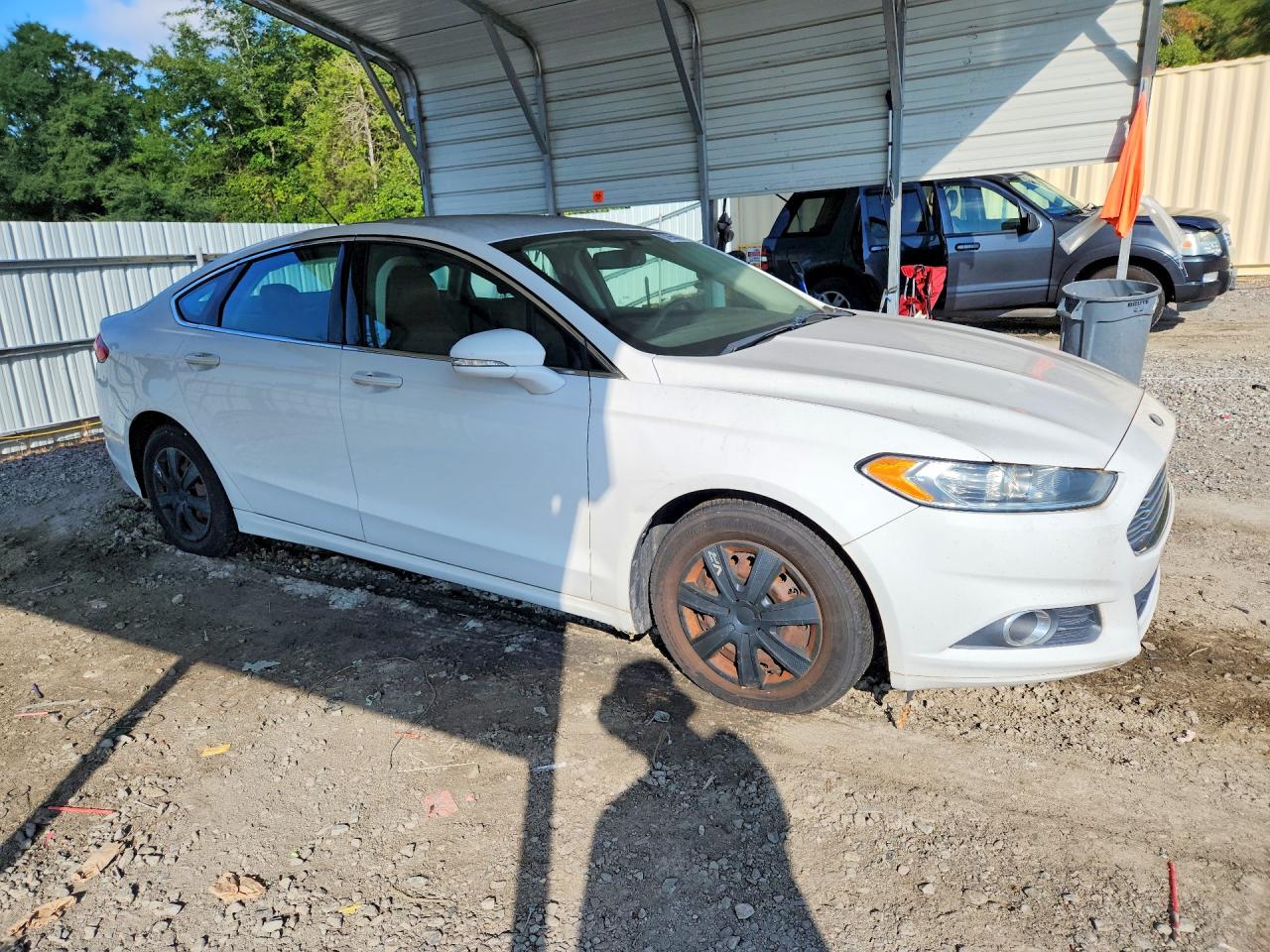 2015 Ford Fusion Se White vin: 3FA6P0HD5FR180975
