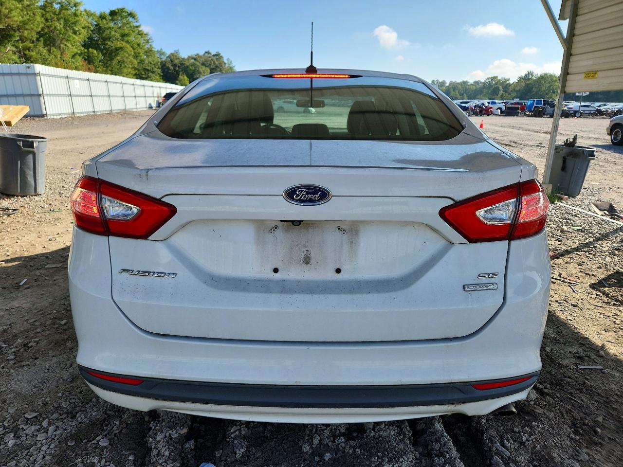 2015 Ford Fusion Se White vin: 3FA6P0HD5FR180975