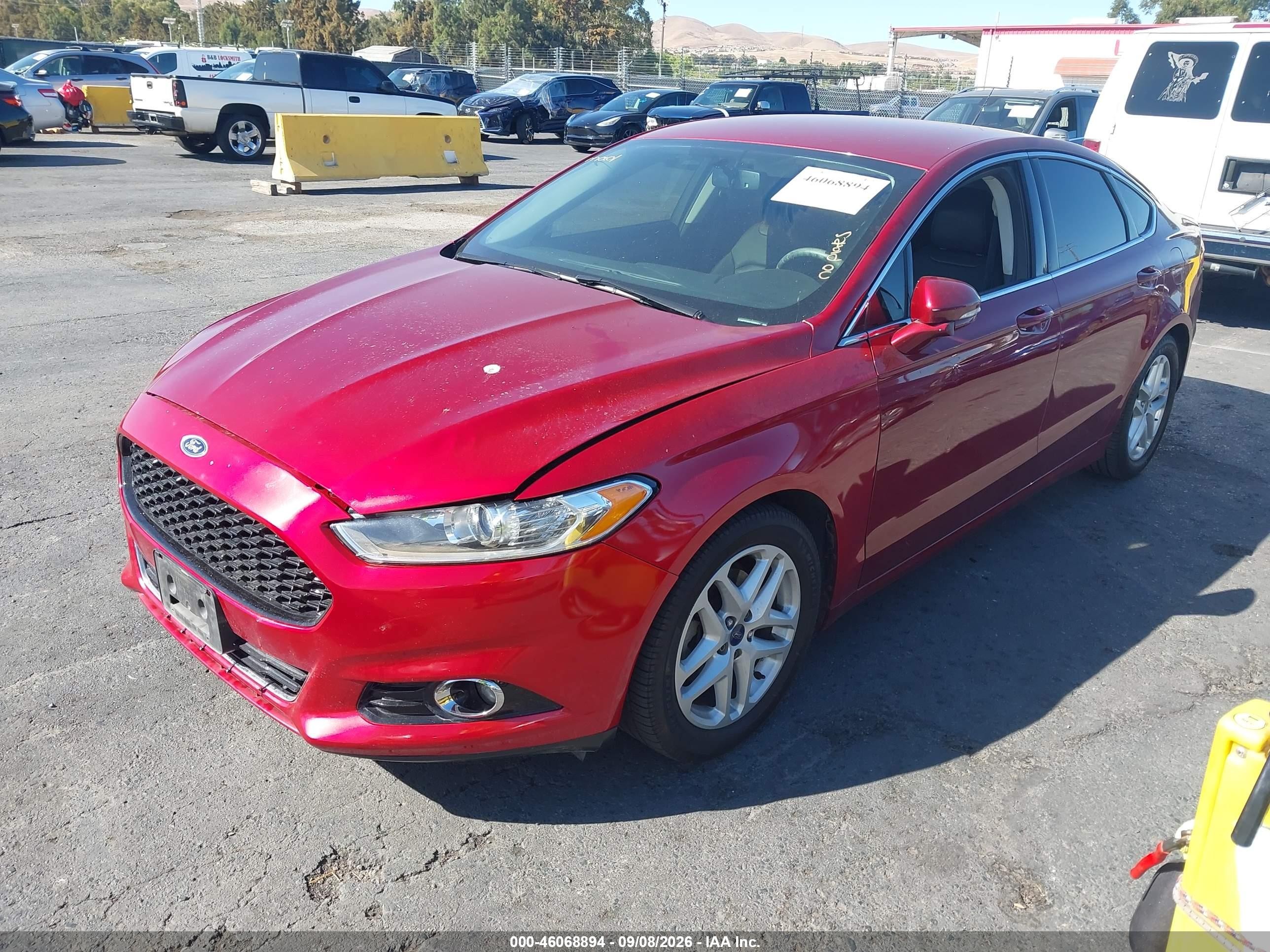 2015 Ford Fusion Se Red vin: 3FA6P0HD5FR226921
