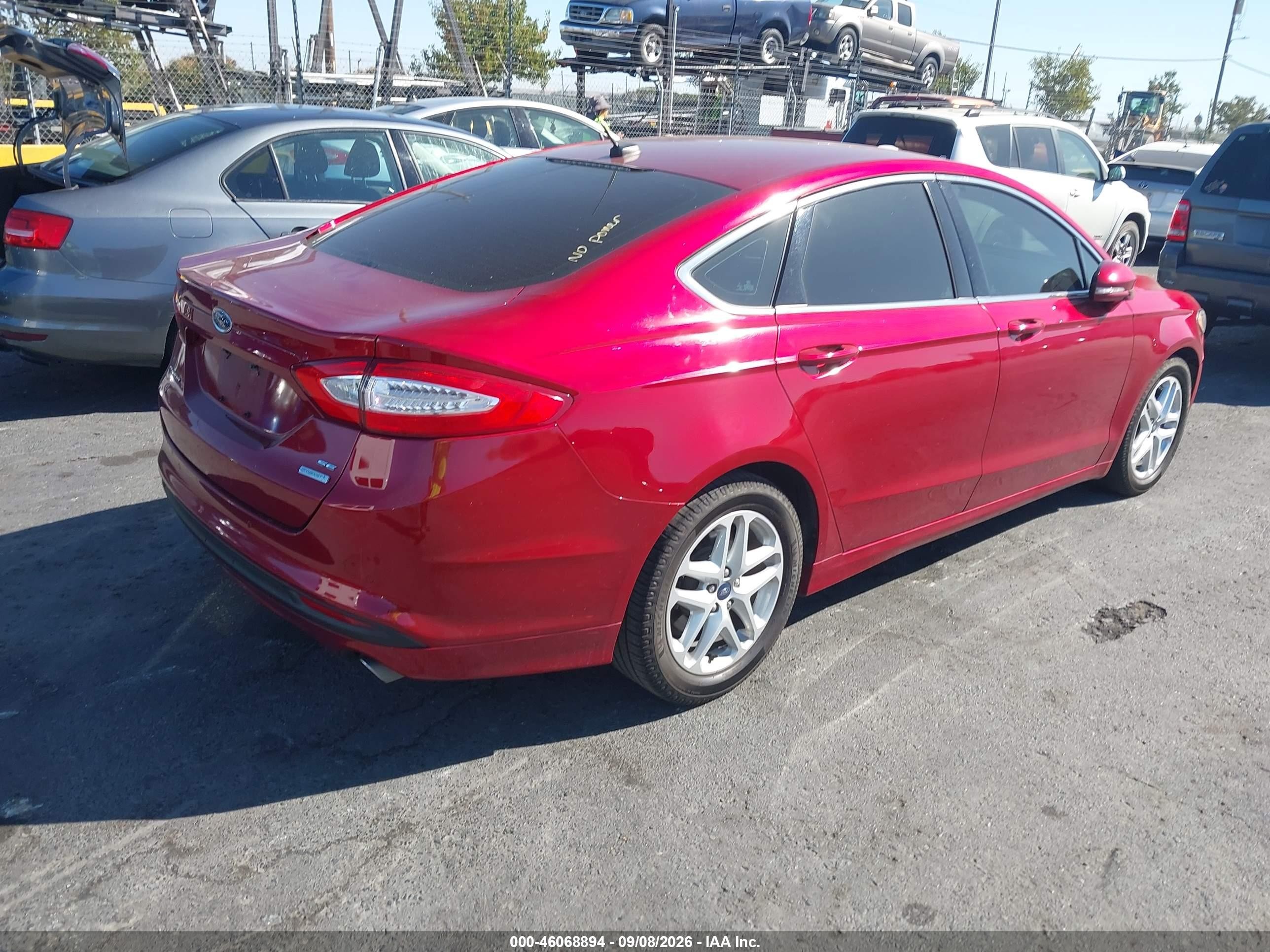 2015 Ford Fusion Se Red vin: 3FA6P0HD5FR226921