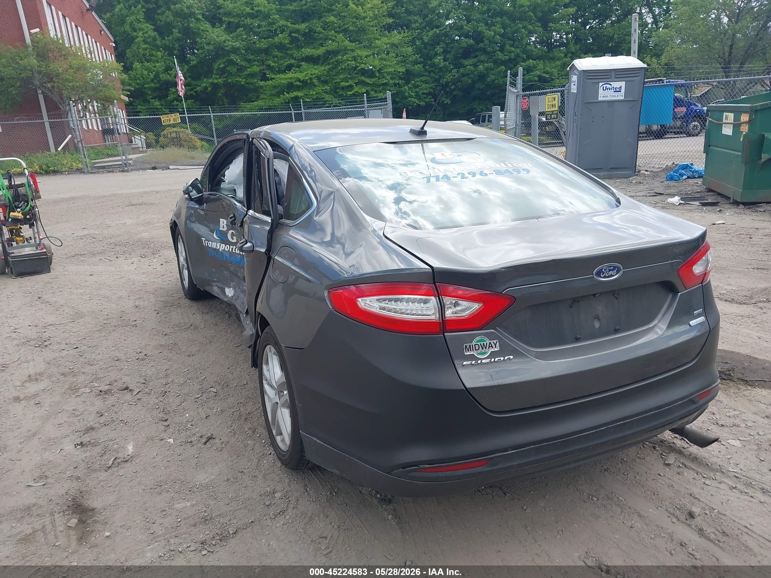 2015 Ford Fusion Se Серый vin: 3FA6P0HD5FR227647