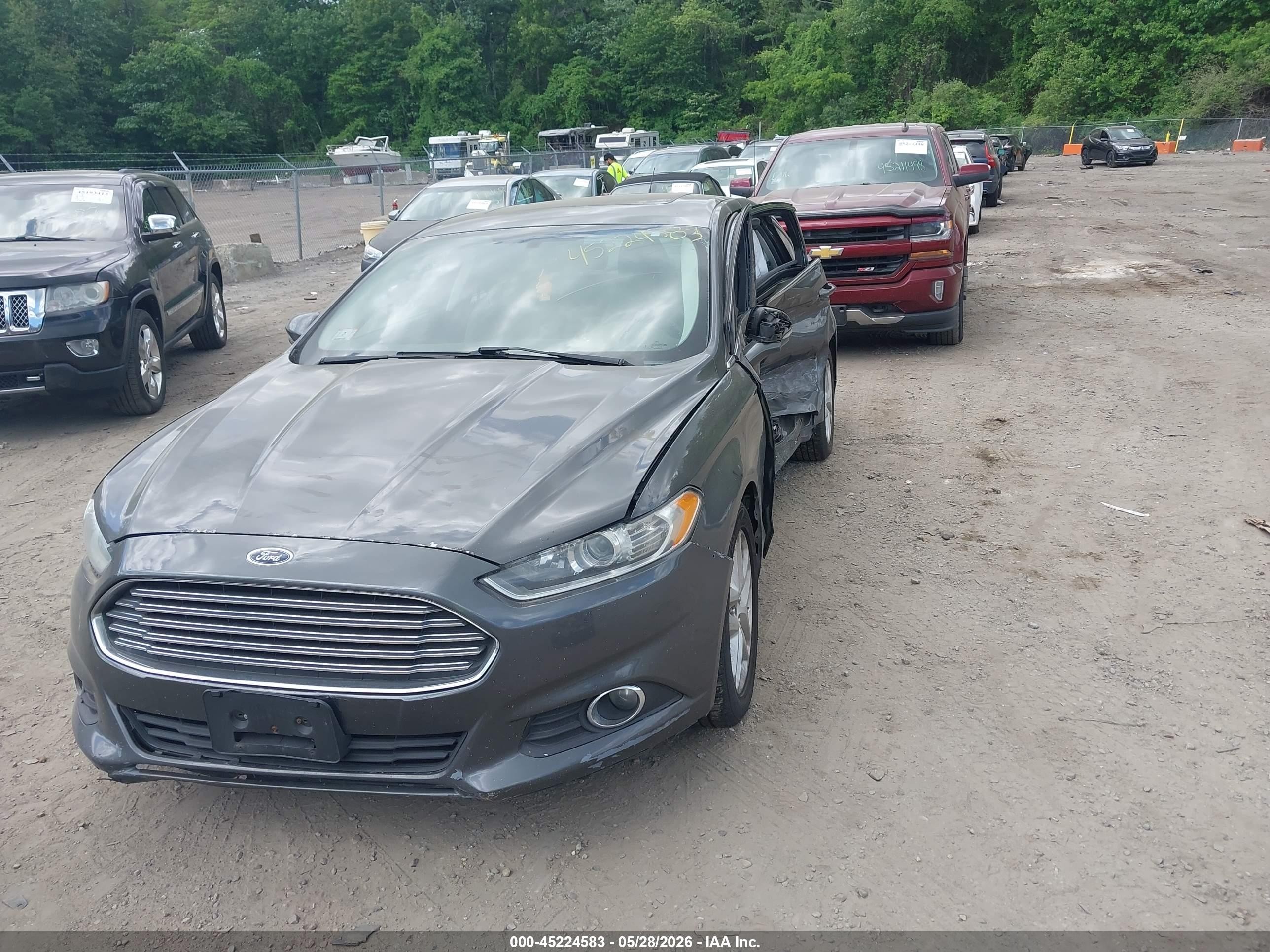 2015 Ford Fusion Se Серый vin: 3FA6P0HD5FR227647