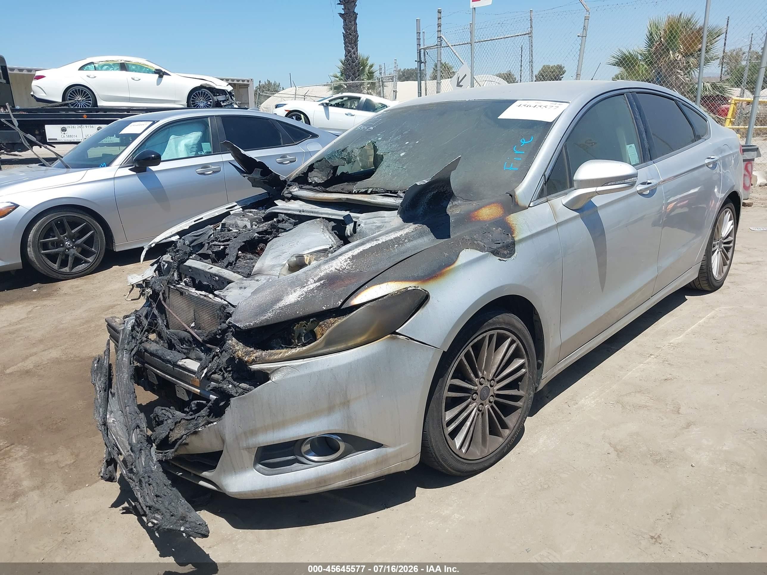 2015 Ford Fusion Se Gray vin: 3FA6P0HD5FR257800