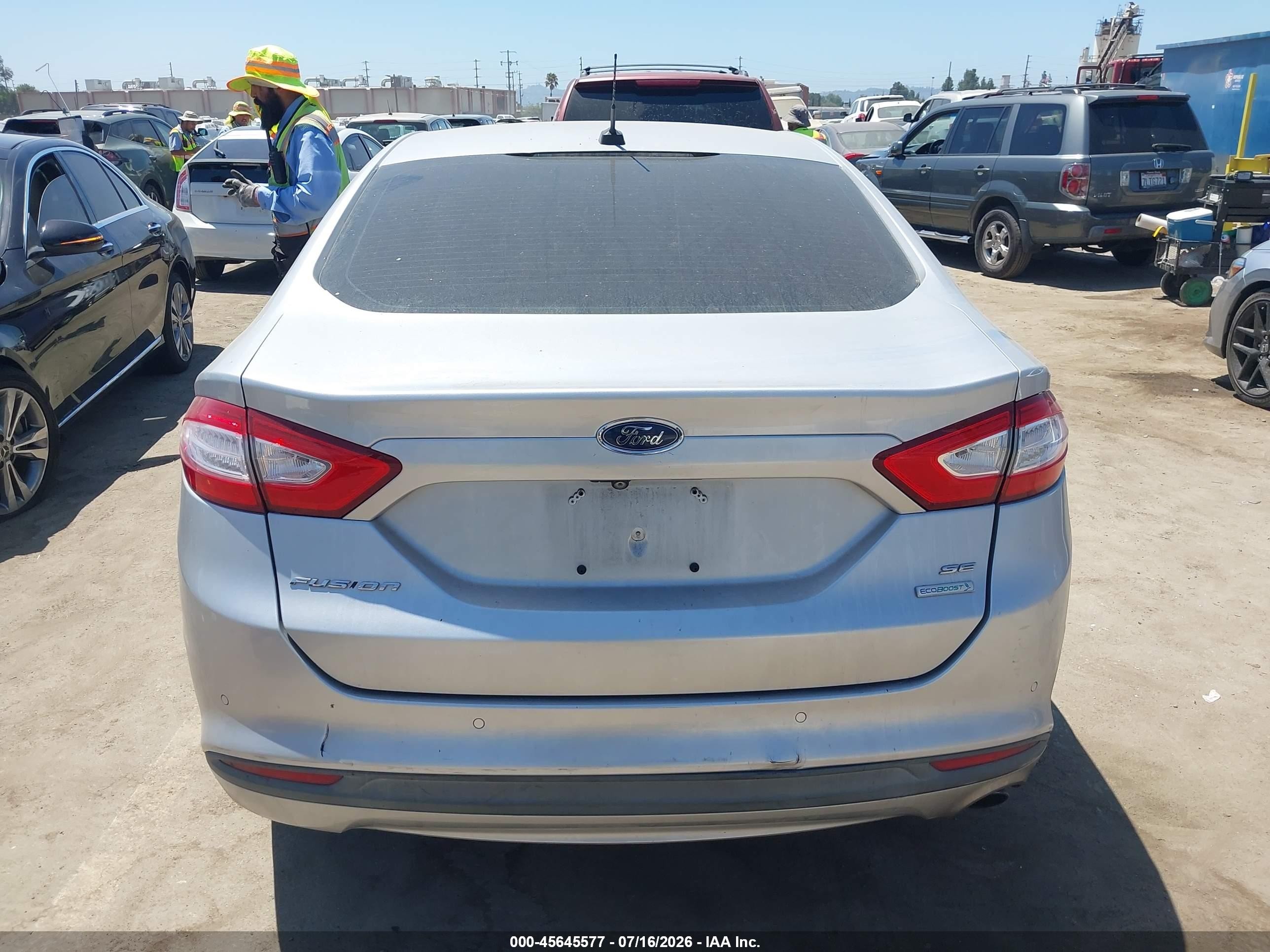 2015 Ford Fusion Se Gray vin: 3FA6P0HD5FR257800