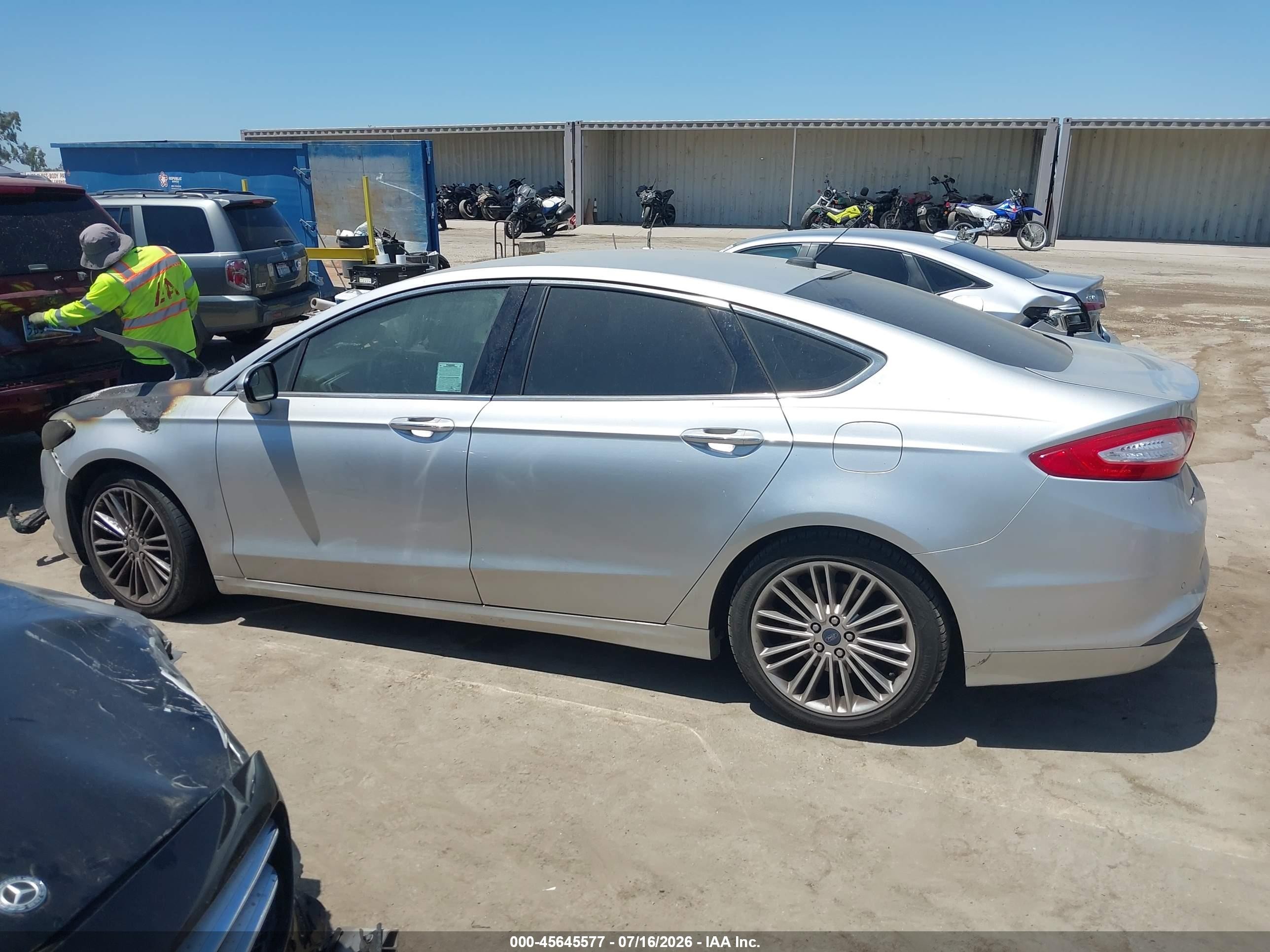 2015 Ford Fusion Se Gray vin: 3FA6P0HD5FR257800