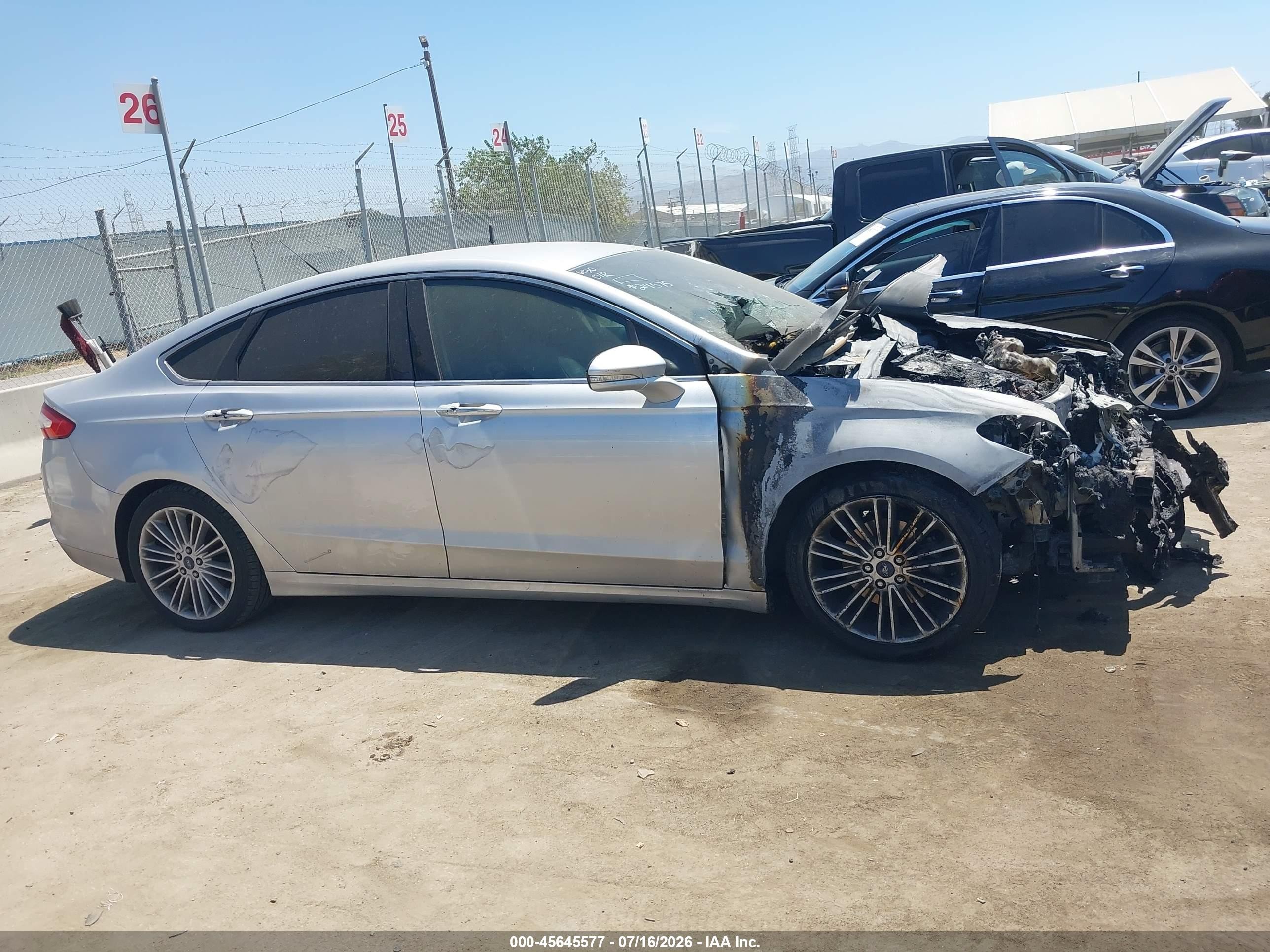 2015 Ford Fusion Se Gray vin: 3FA6P0HD5FR257800