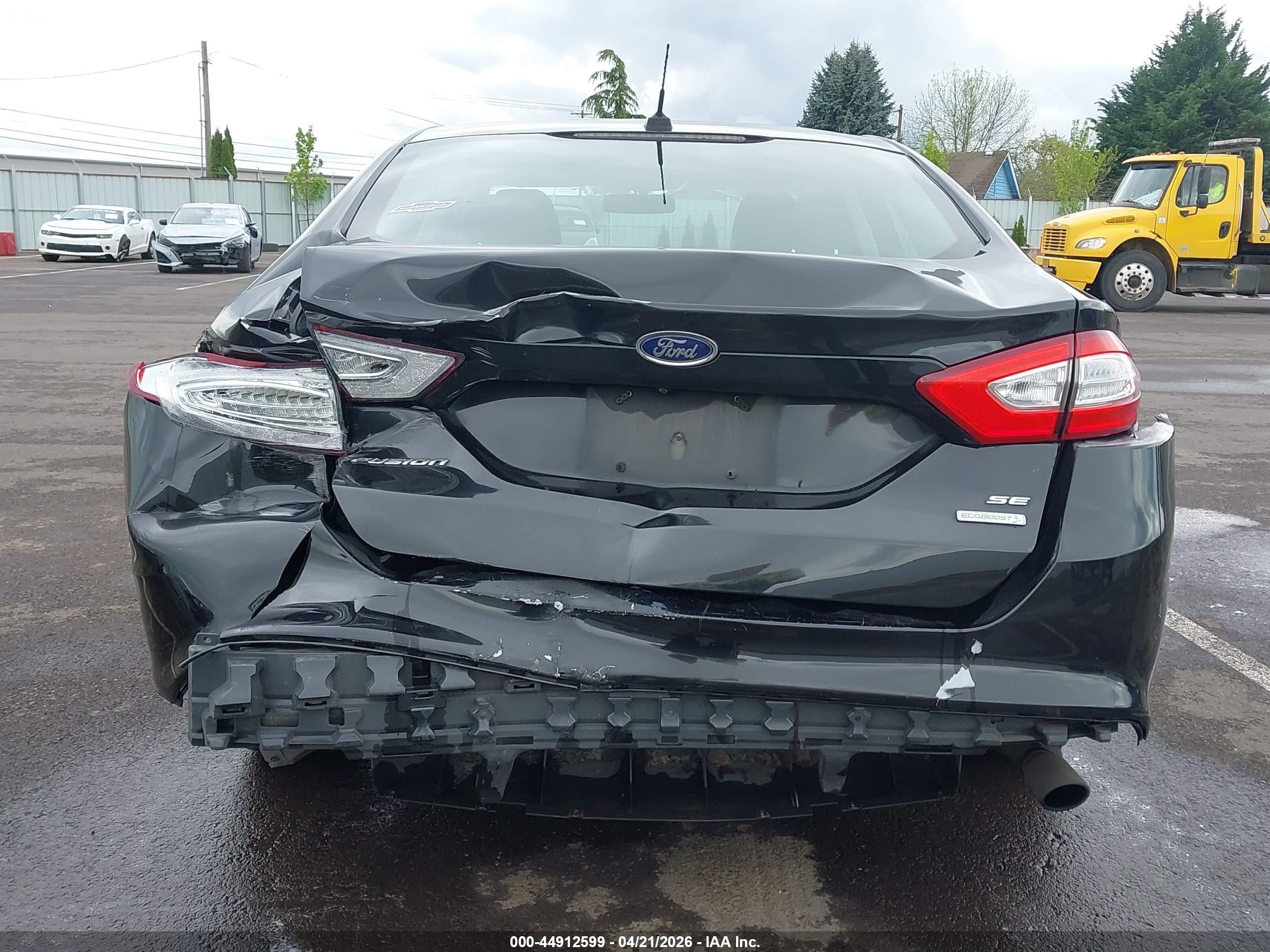 2015 Ford Fusion Se Черный vin: 3FA6P0HD5FR265220