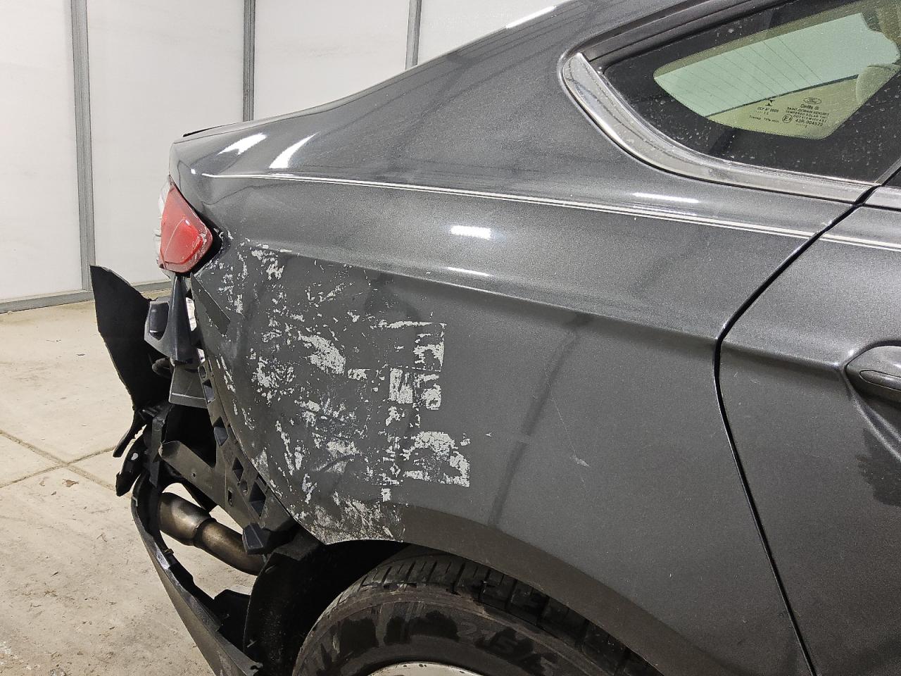 2015 Ford Fusion Se Серый vin: 3FA6P0HD5FR273284 Damage: Right Qtr Panel, Dent(S) W/ Paint Dmg, > 12 Inches