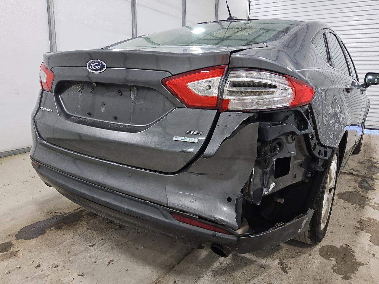 2015 Ford Fusion Se Серый vin: 3FA6P0HD5FR273284 Damage: Rear Bumper, Broken, Replacement Required