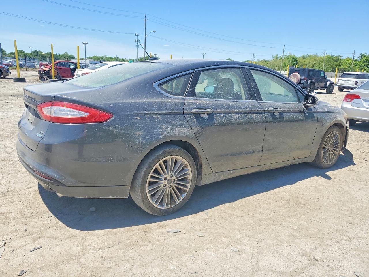 2015 Ford Fusion Se Gray vin: 3FA6P0HD5FR276220