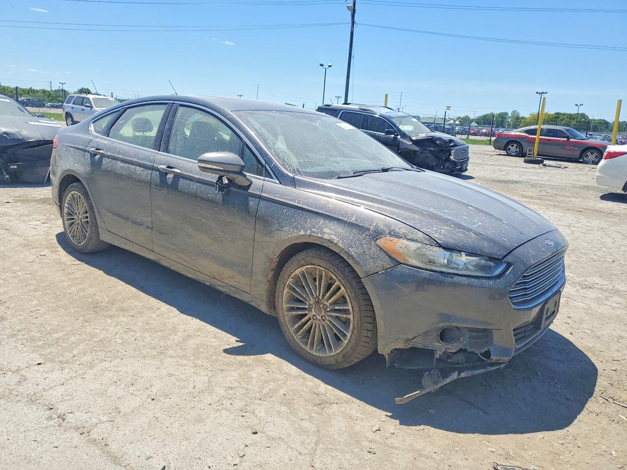 2015 Ford Fusion Se Gray vin: 3FA6P0HD5FR276220