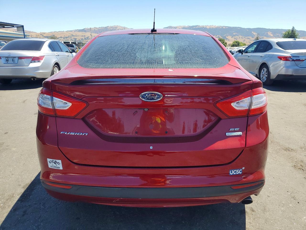 2015 Ford Fusion Se Red vin: 3FA6P0HD5FR281806
