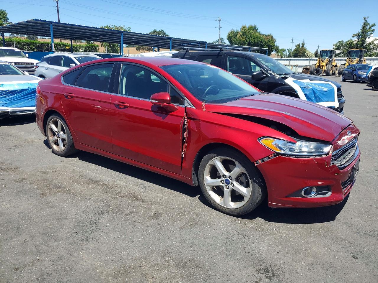 2015 Ford Fusion Se Red vin: 3FA6P0HD5FR281806