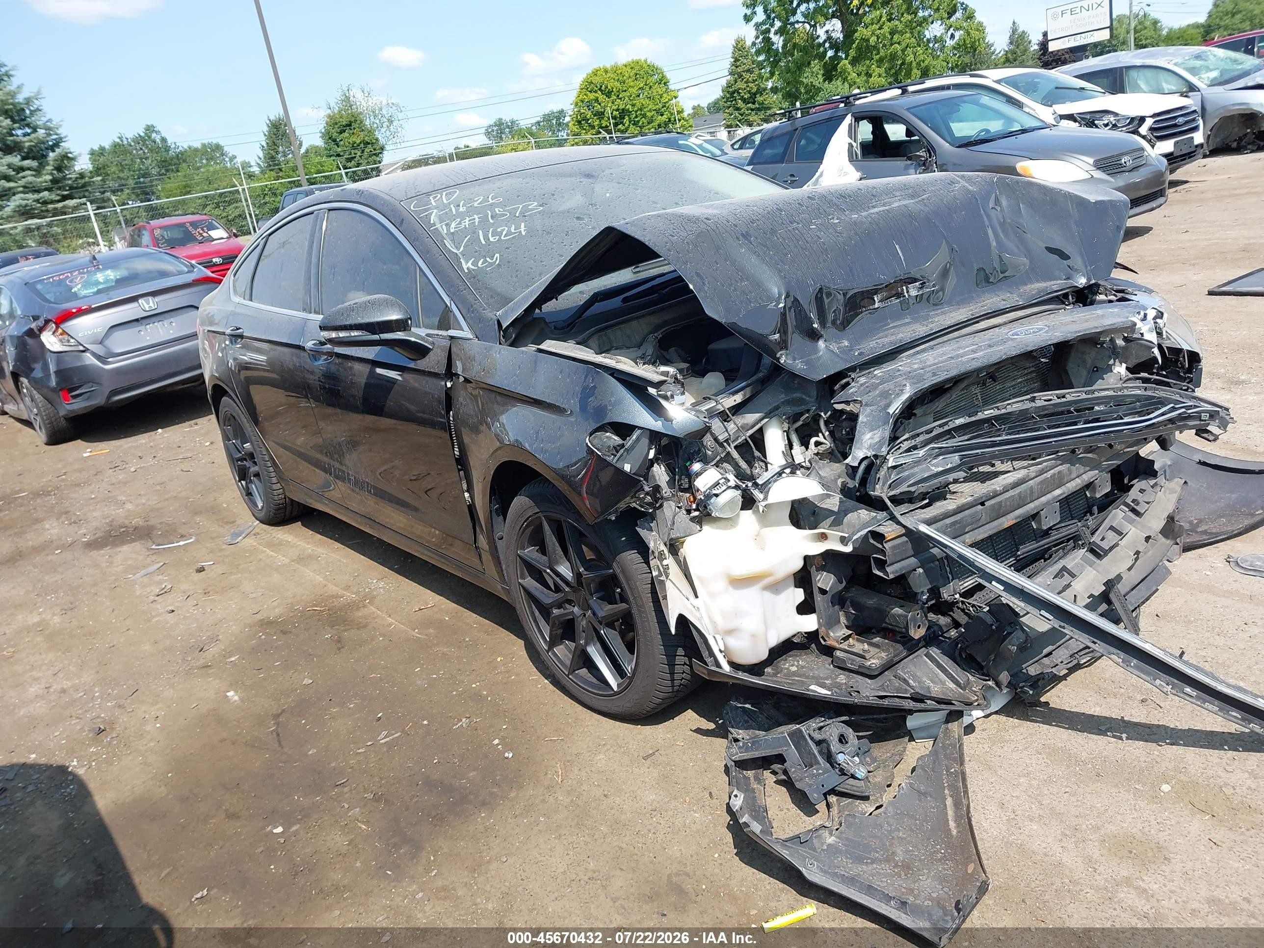 2015 Ford Fusion Se Black vin: 3FA6P0HD5FR291624
