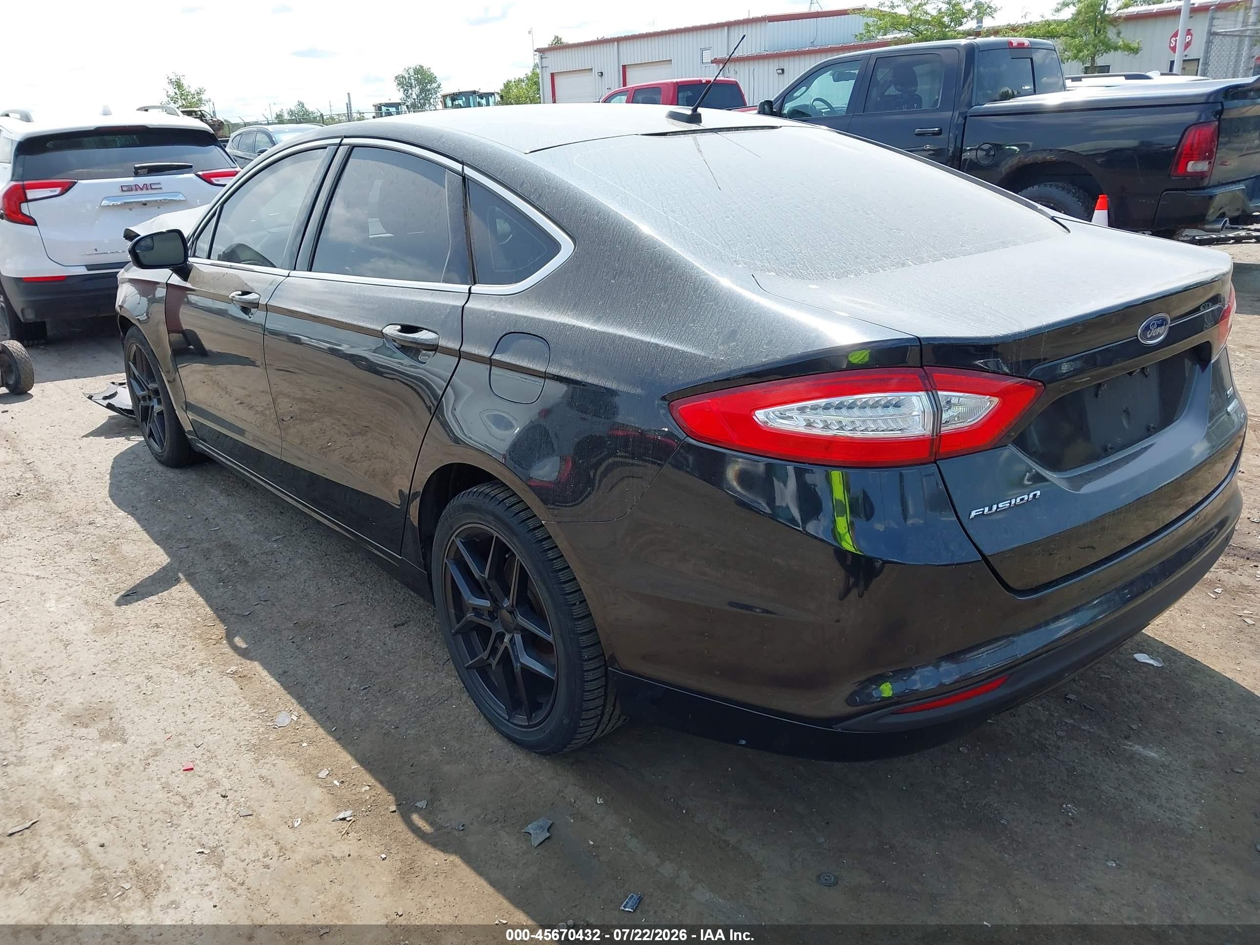 2015 Ford Fusion Se Black vin: 3FA6P0HD5FR291624