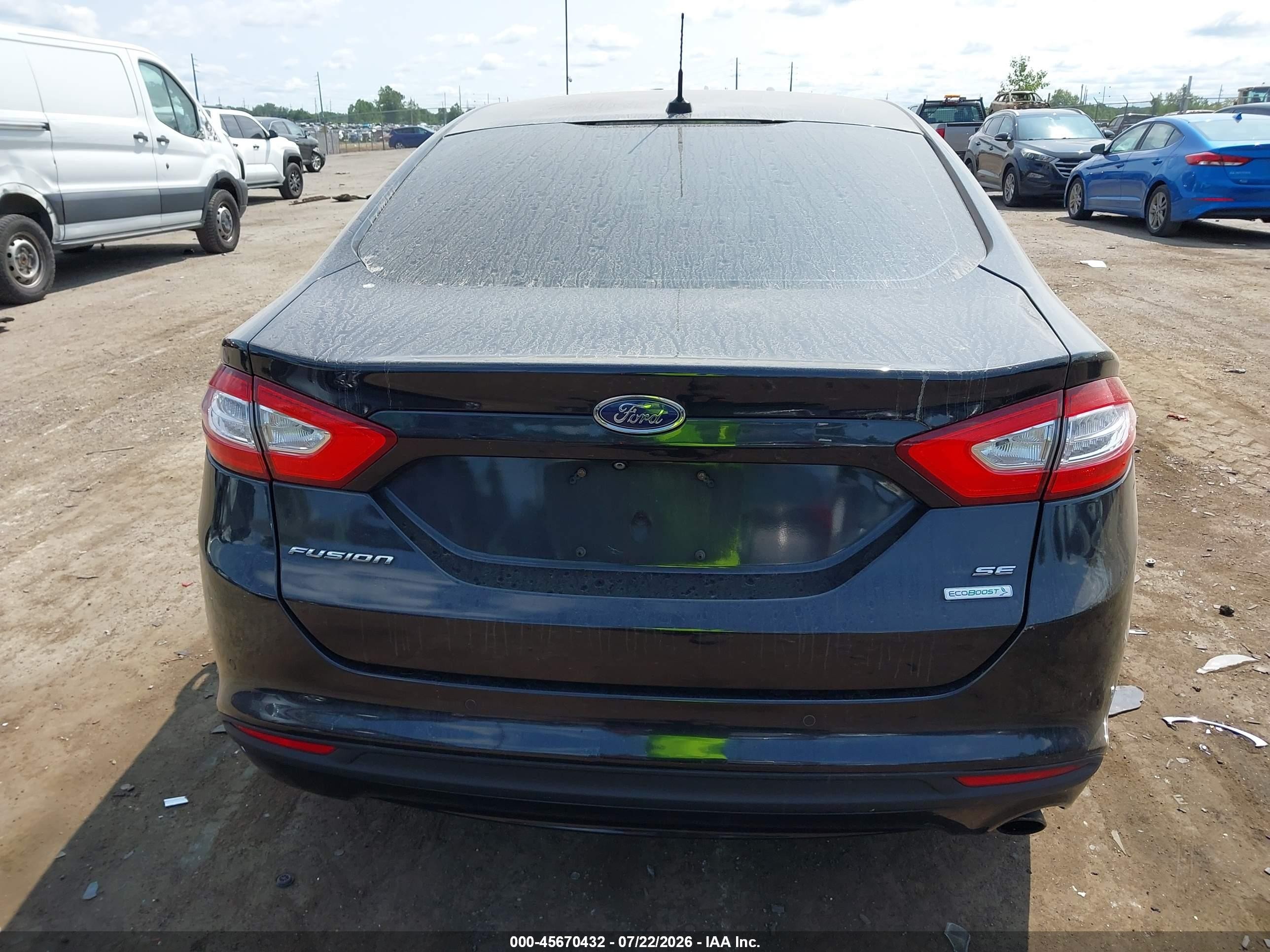 2015 Ford Fusion Se Black vin: 3FA6P0HD5FR291624