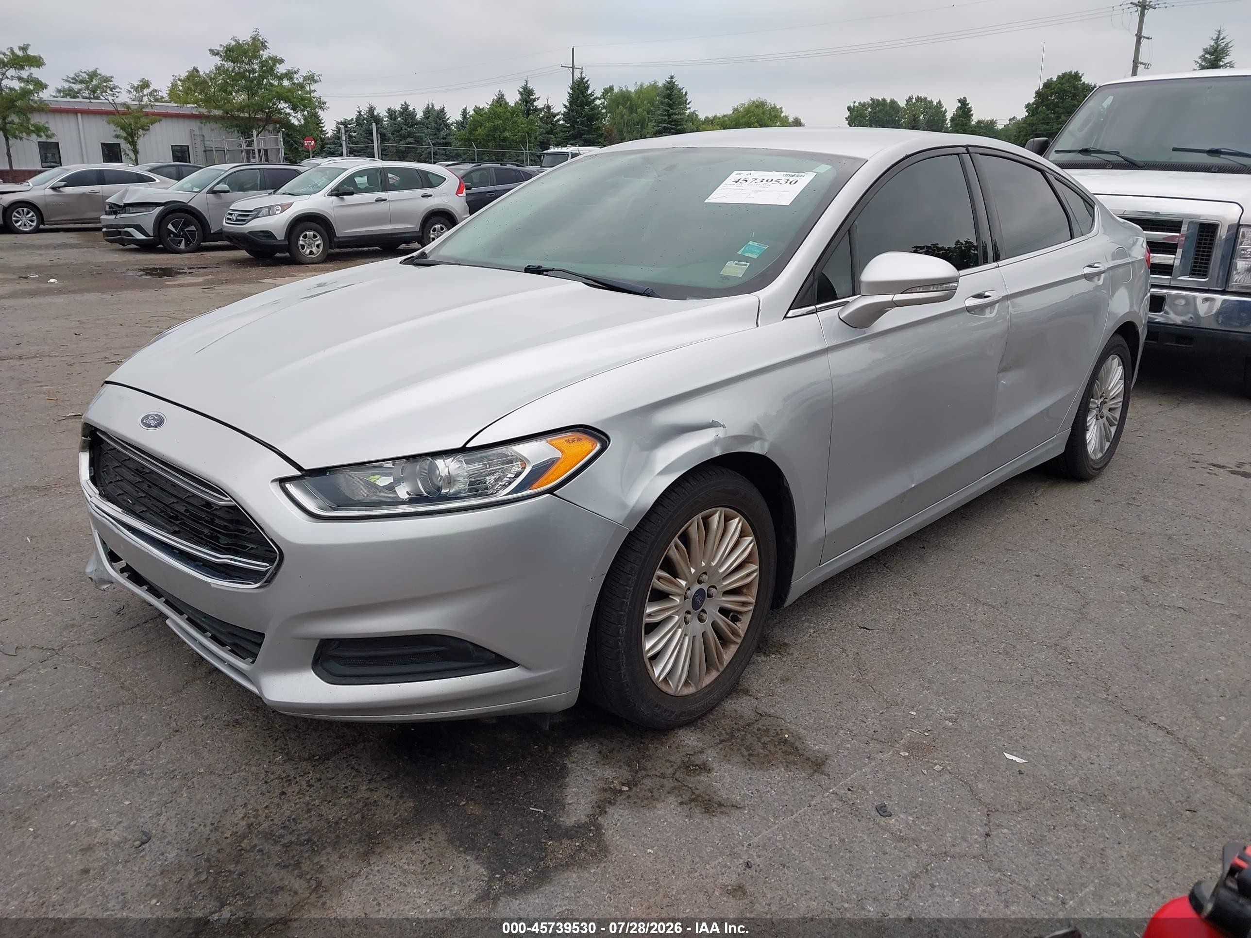 2015 Ford Fusion Se Silver vin: 3FA6P0HD5FR306087