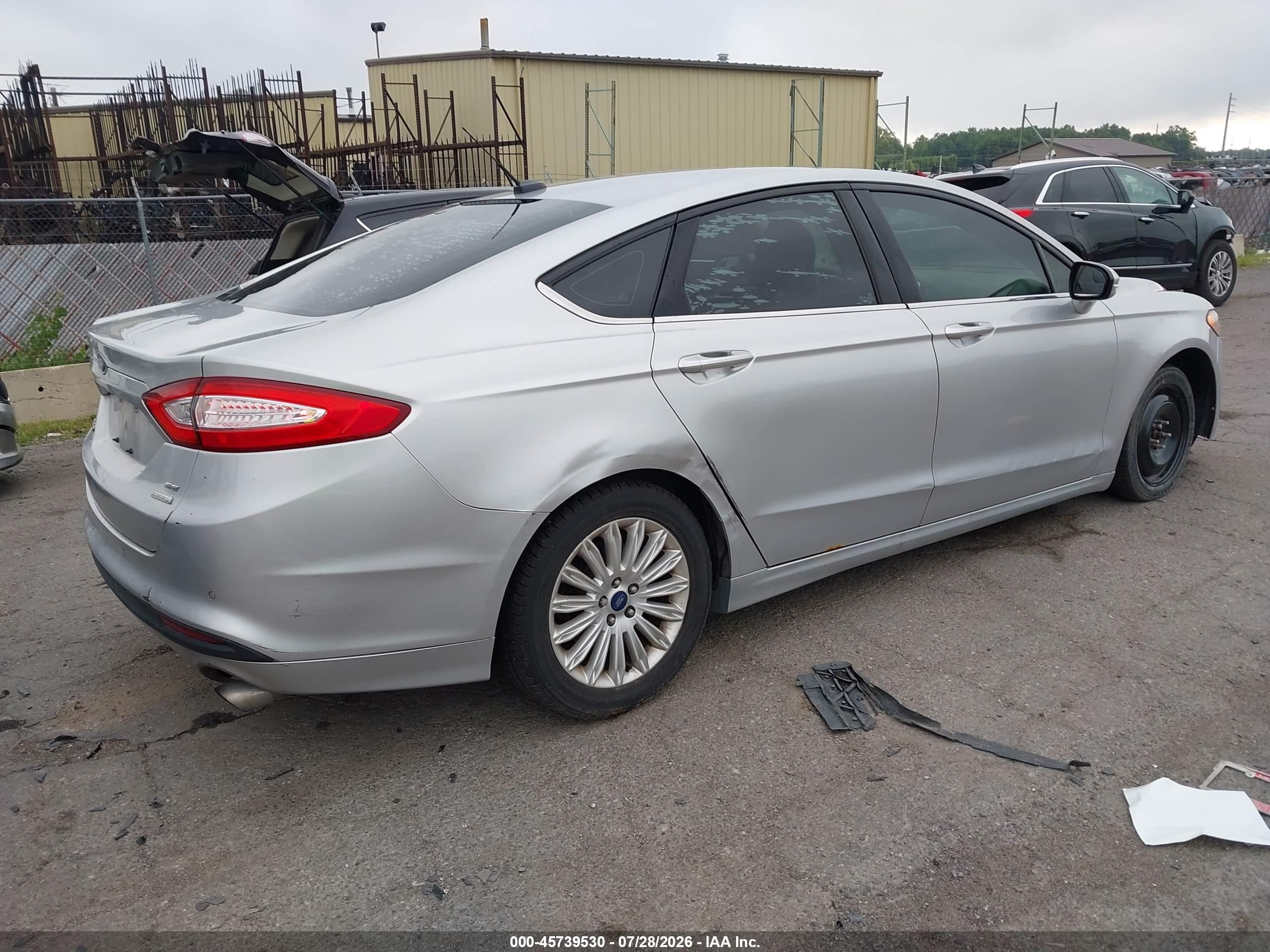 2015 Ford Fusion Se Silver vin: 3FA6P0HD5FR306087