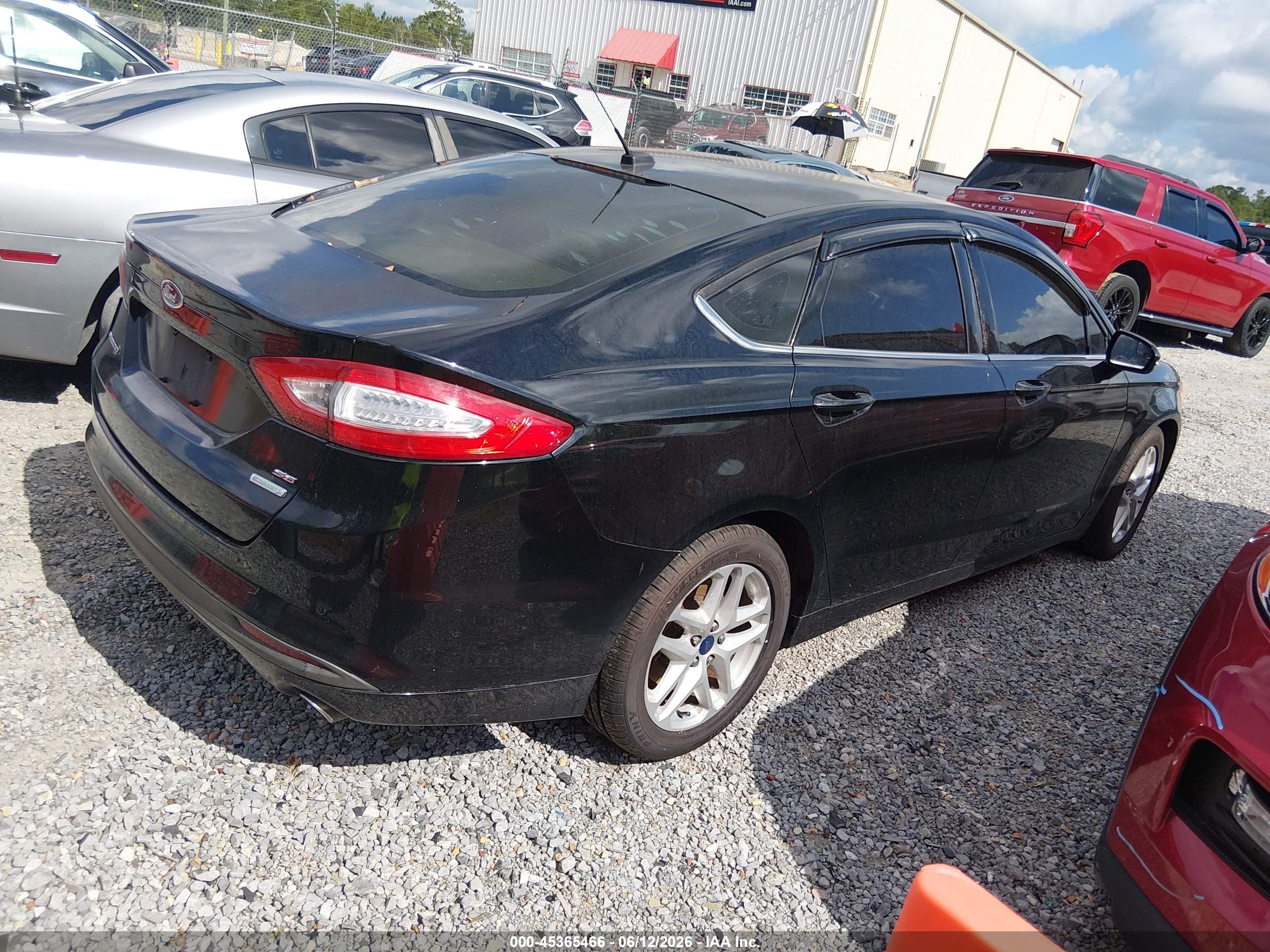 2016 Ford Fusion Se Black vin: 3FA6P0HD5GR350589