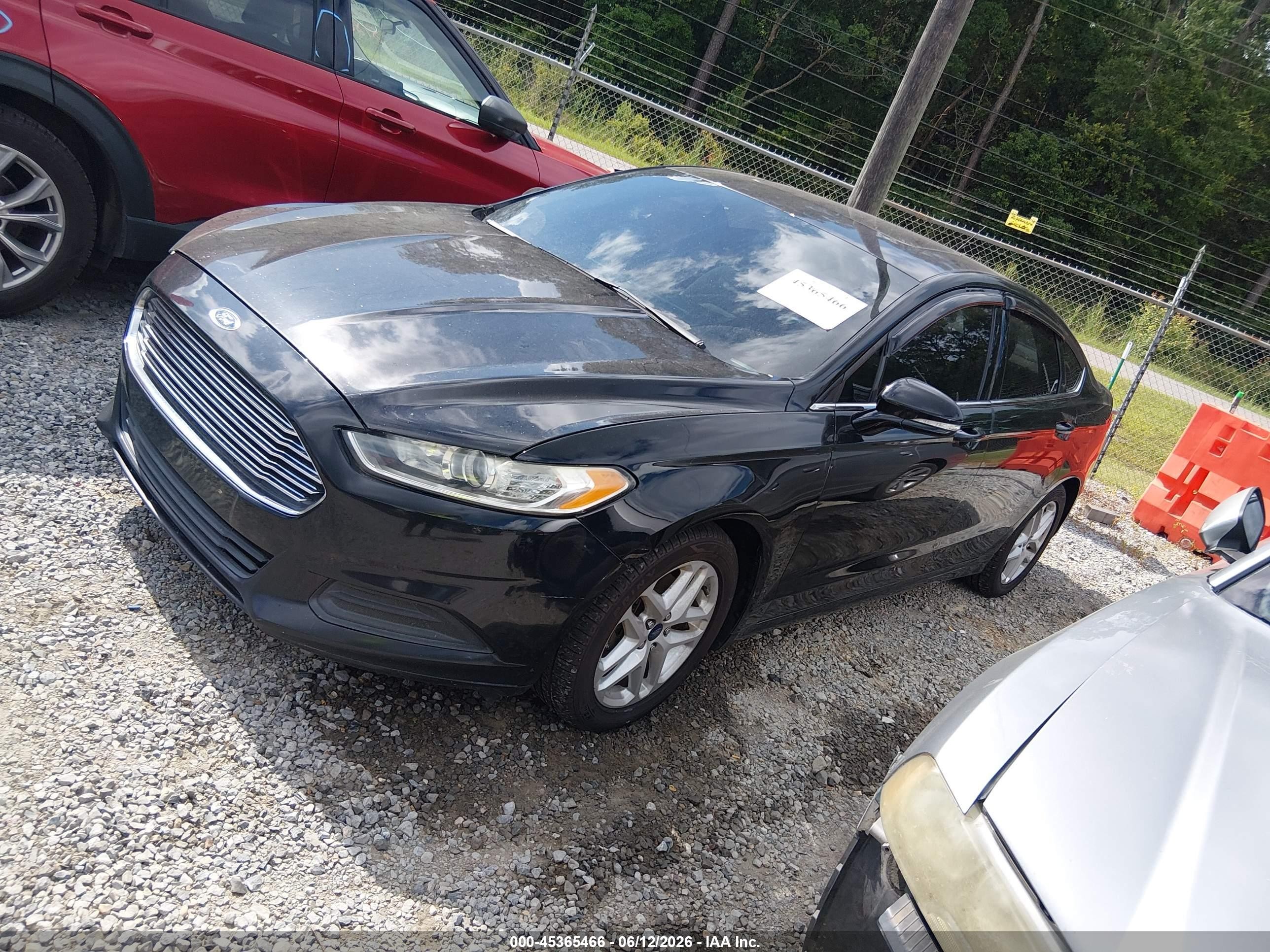 2016 Ford Fusion Se Black vin: 3FA6P0HD5GR350589