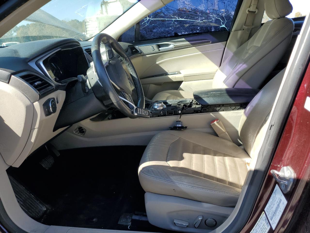 2017 Ford Fusion Se Maroon vin: 3FA6P0HD5HR193602