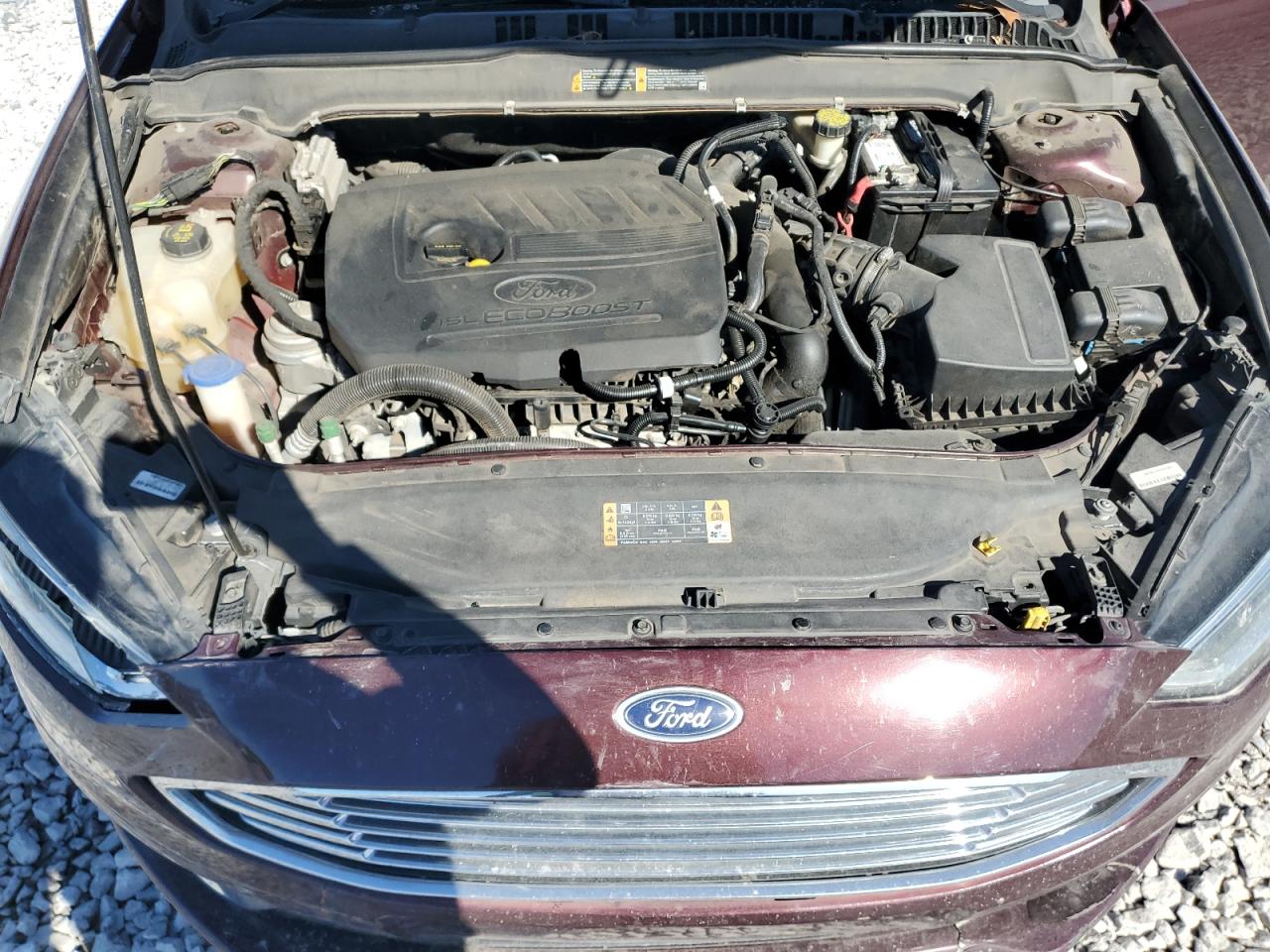 2017 Ford Fusion Se Maroon vin: 3FA6P0HD5HR193602