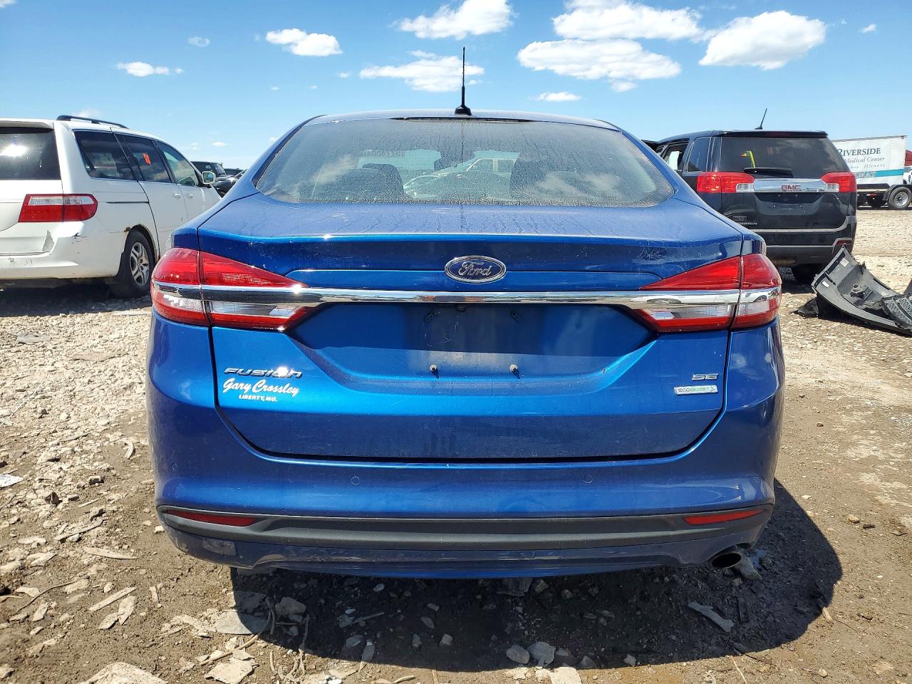 2017 Ford Fusion Se Blue vin: 3FA6P0HD5HR282957