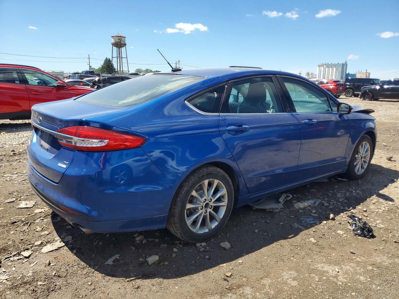 2017 Ford Fusion Se Blue vin: 3FA6P0HD5HR282957