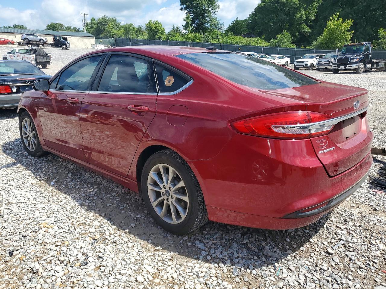2017 Ford Fusion Se Maroon vin: 3FA6P0HD5HR304049