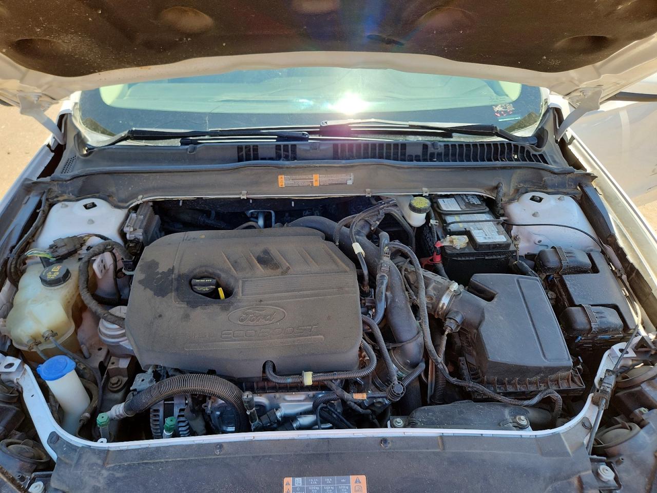 2017 Ford Fusion Se White vin: 3FA6P0HD5HR313365