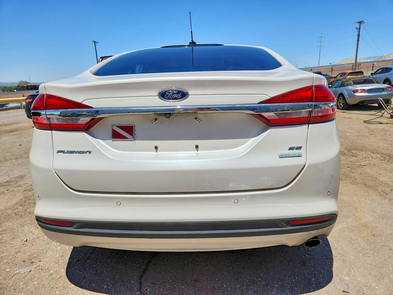 2017 Ford Fusion Se White vin: 3FA6P0HD5HR313365