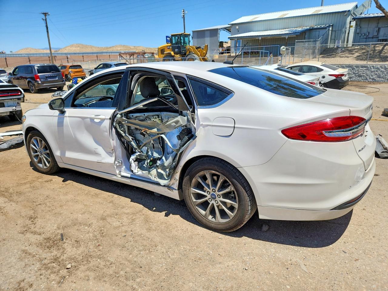 2017 Ford Fusion Se White vin: 3FA6P0HD5HR313365