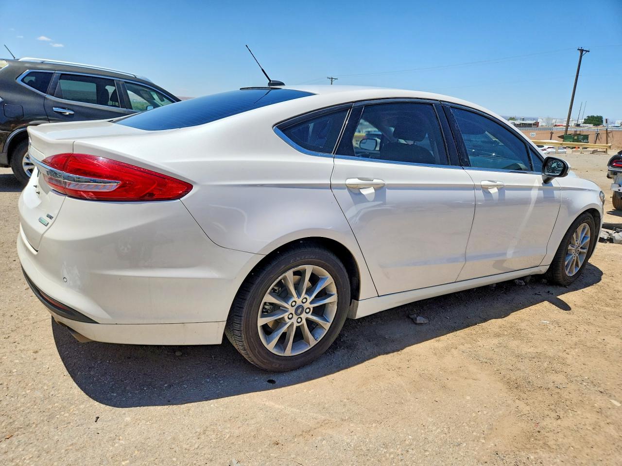 2017 Ford Fusion Se White vin: 3FA6P0HD5HR313365