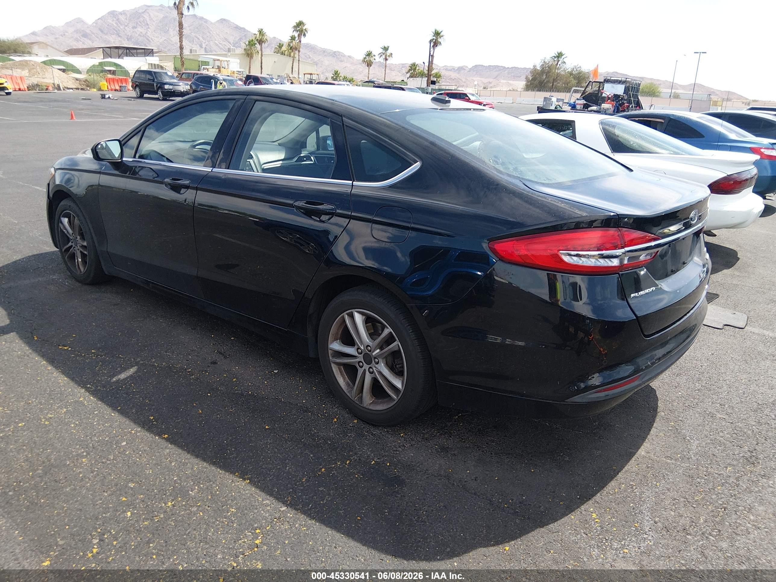 2018 Ford Fusion Se Black vin: 3FA6P0HD5JR253190