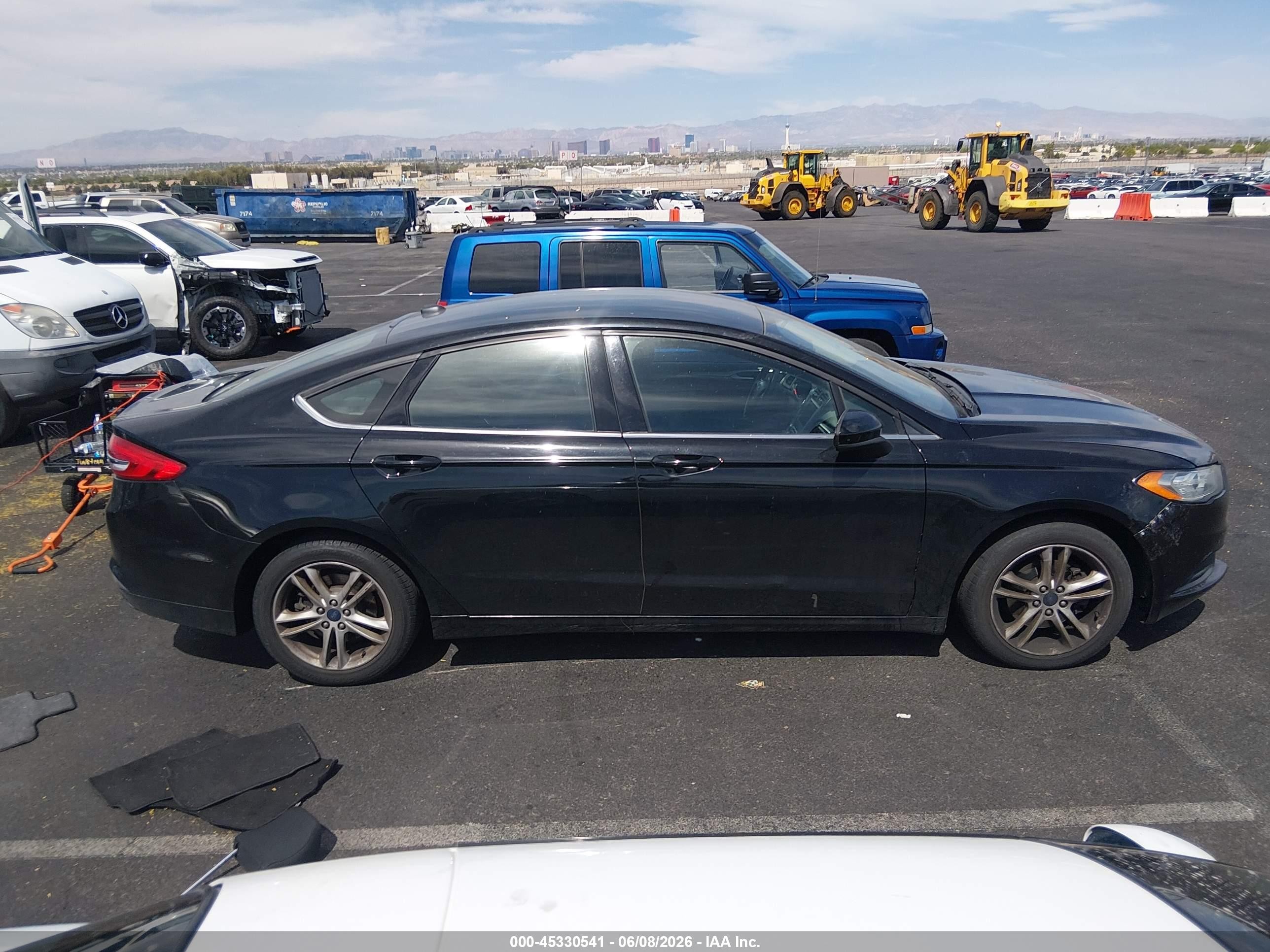 2018 Ford Fusion Se Black vin: 3FA6P0HD5JR253190