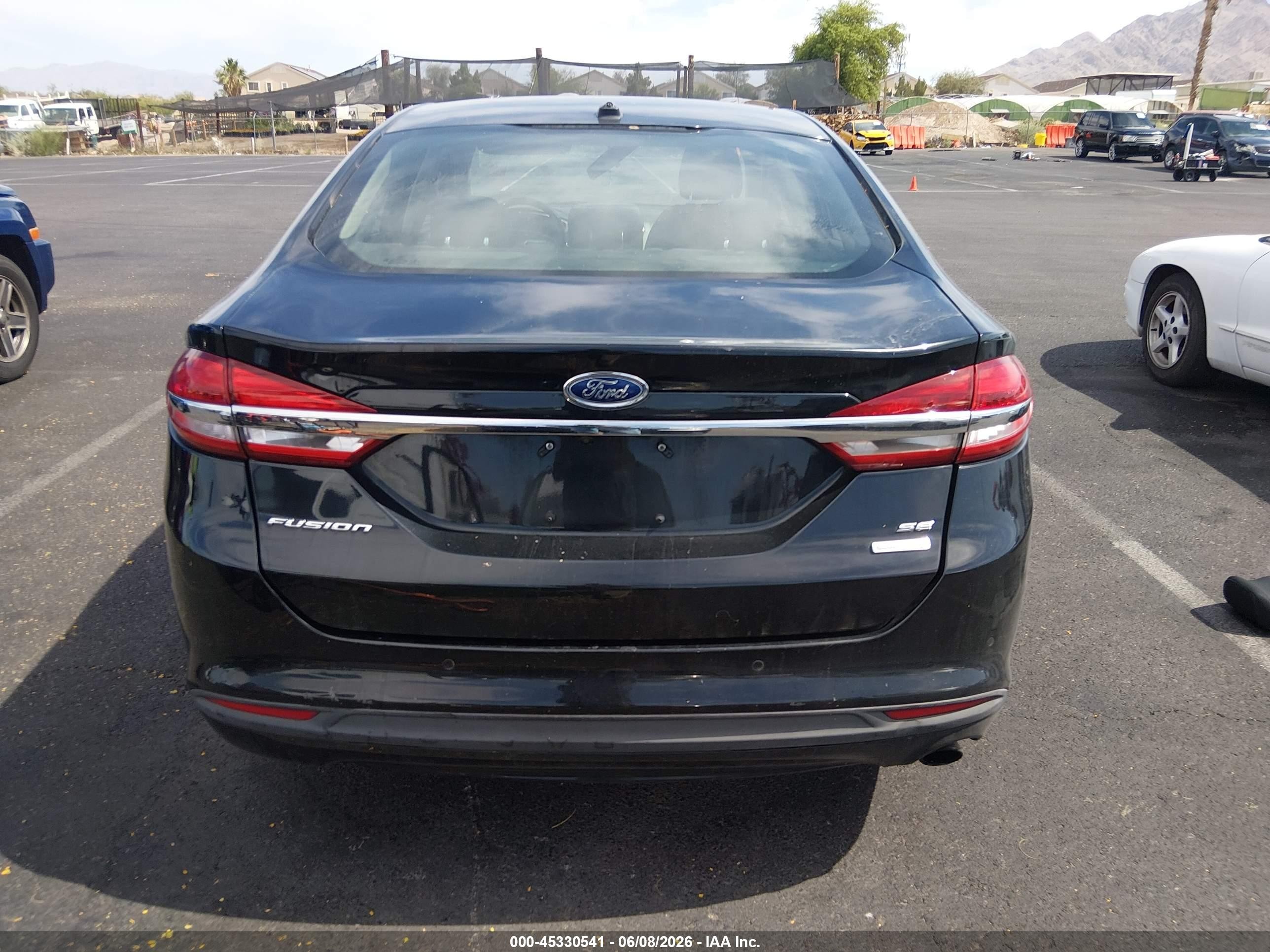 2018 Ford Fusion Se Black vin: 3FA6P0HD5JR253190