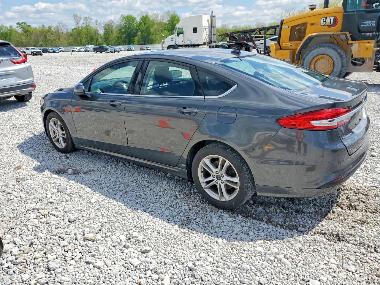 2018 Ford Fusion Se Серый vin: 3FA6P0HD5JR255988