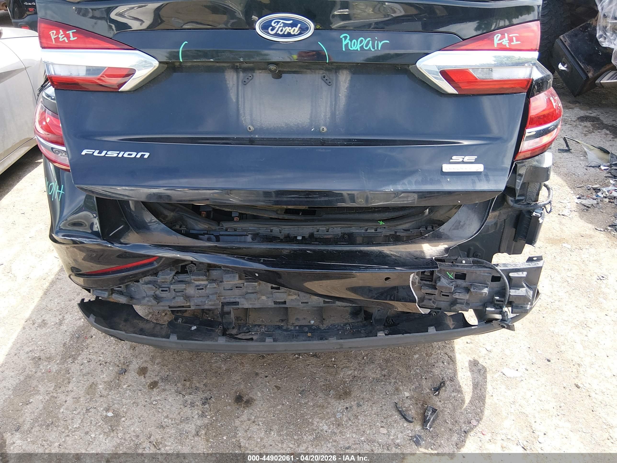 2020 Ford Fusion Se Black vin: 3FA6P0HD5LR110937