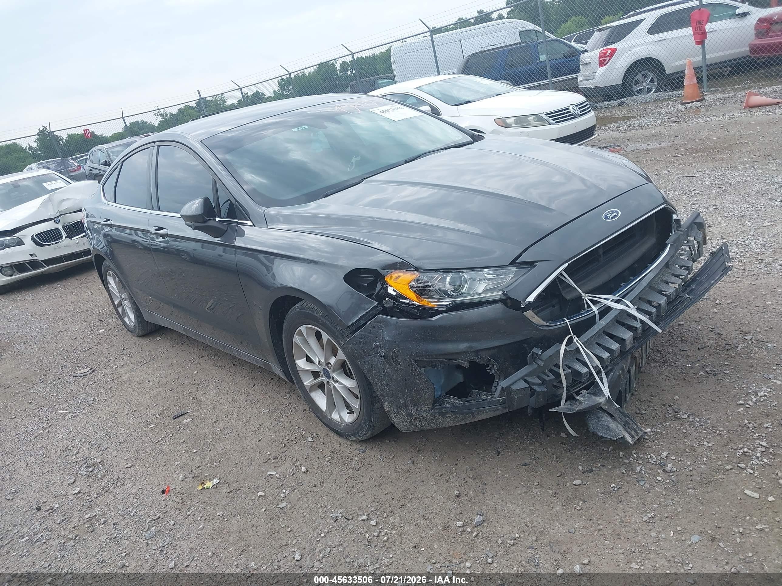 2020 Ford Fusion Se Gray vin: 3FA6P0HD5LR140701