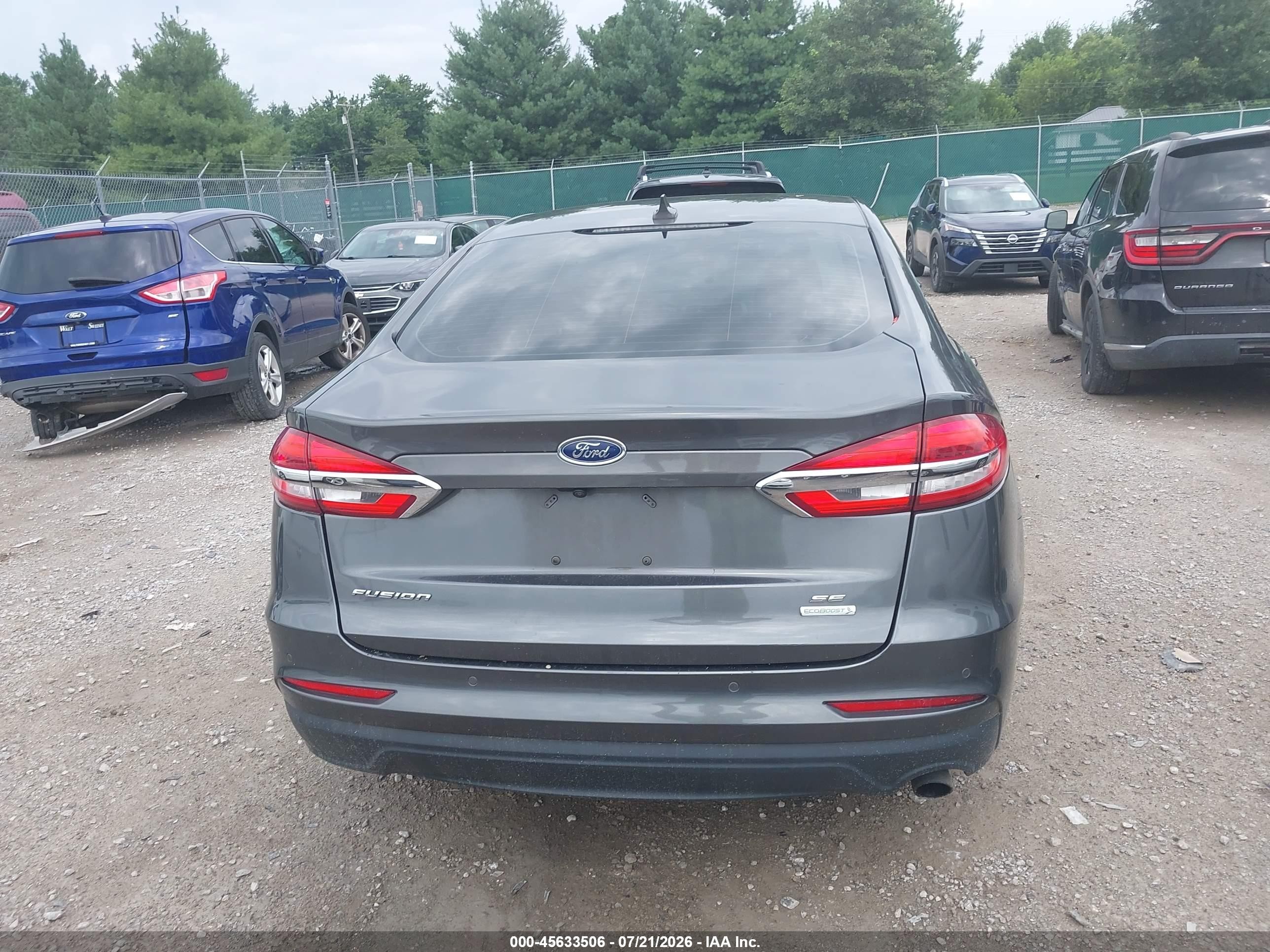 2020 Ford Fusion Se Серый vin: 3FA6P0HD5LR140701